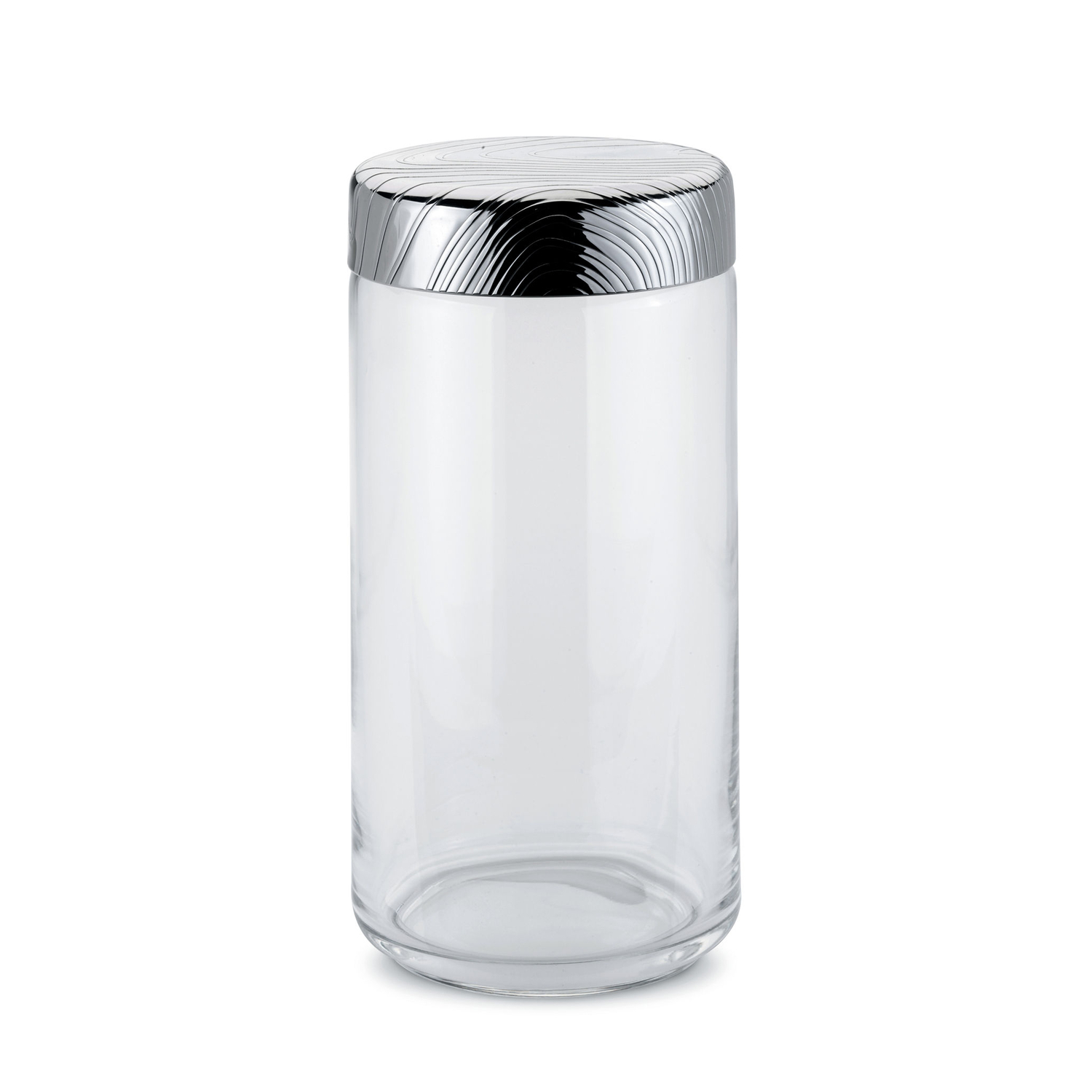 Alessi Grain - Airtight Jar Veneer - Transparent - Stainless Steel - Designer Patricia Urquiola