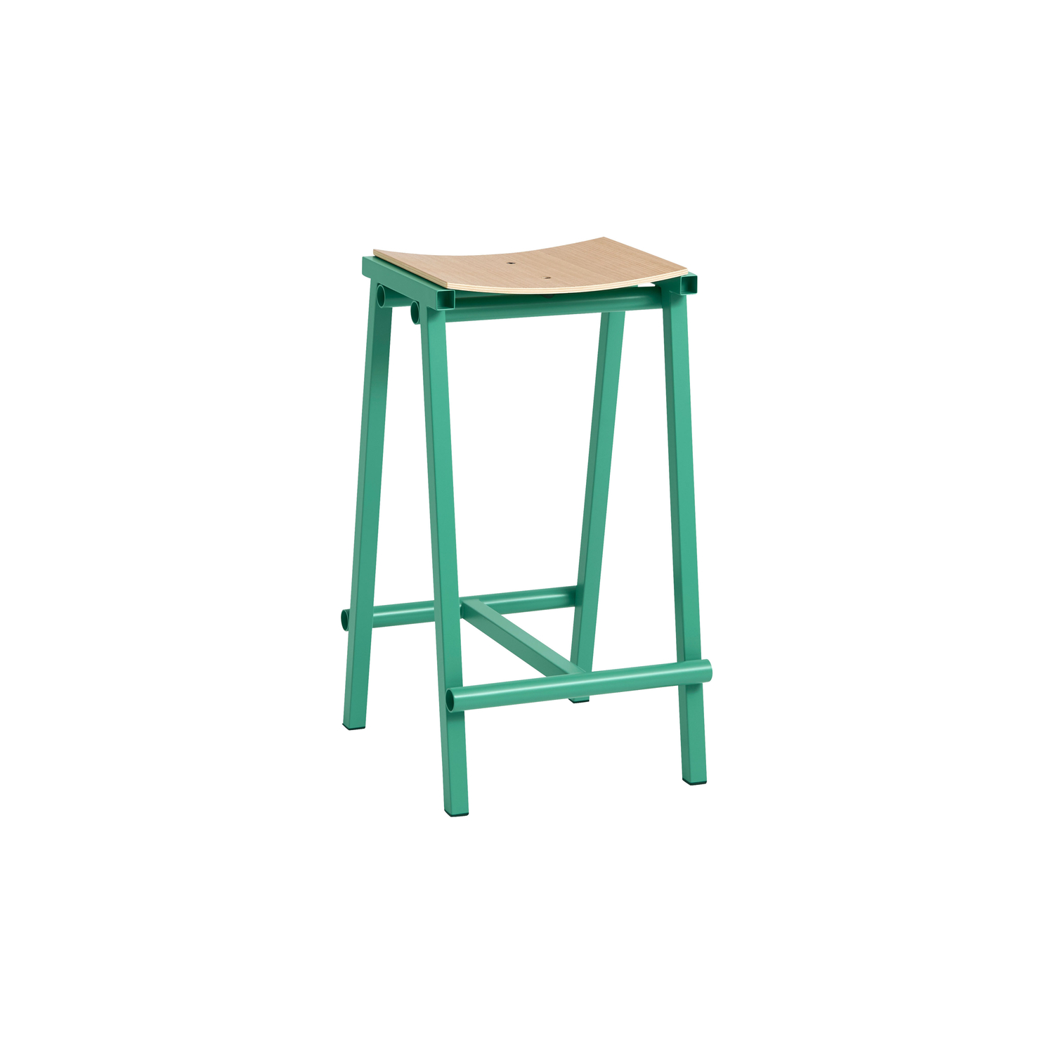 Hay Green - High Stool Taburete - Plywood - Designer Marc Morro