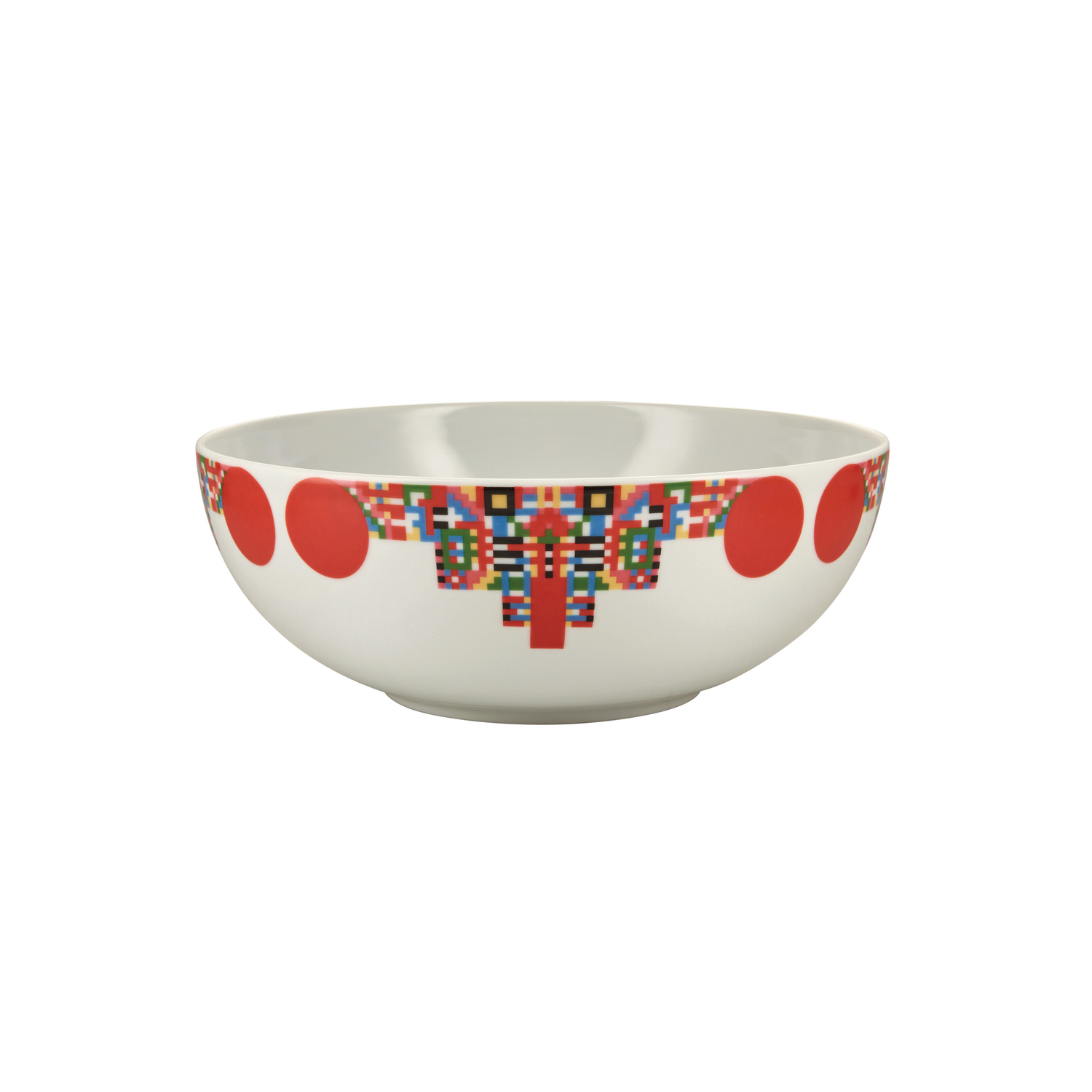 Alessi Red - Bowl Holyhedrics - China - Designer Elena Salmistraro