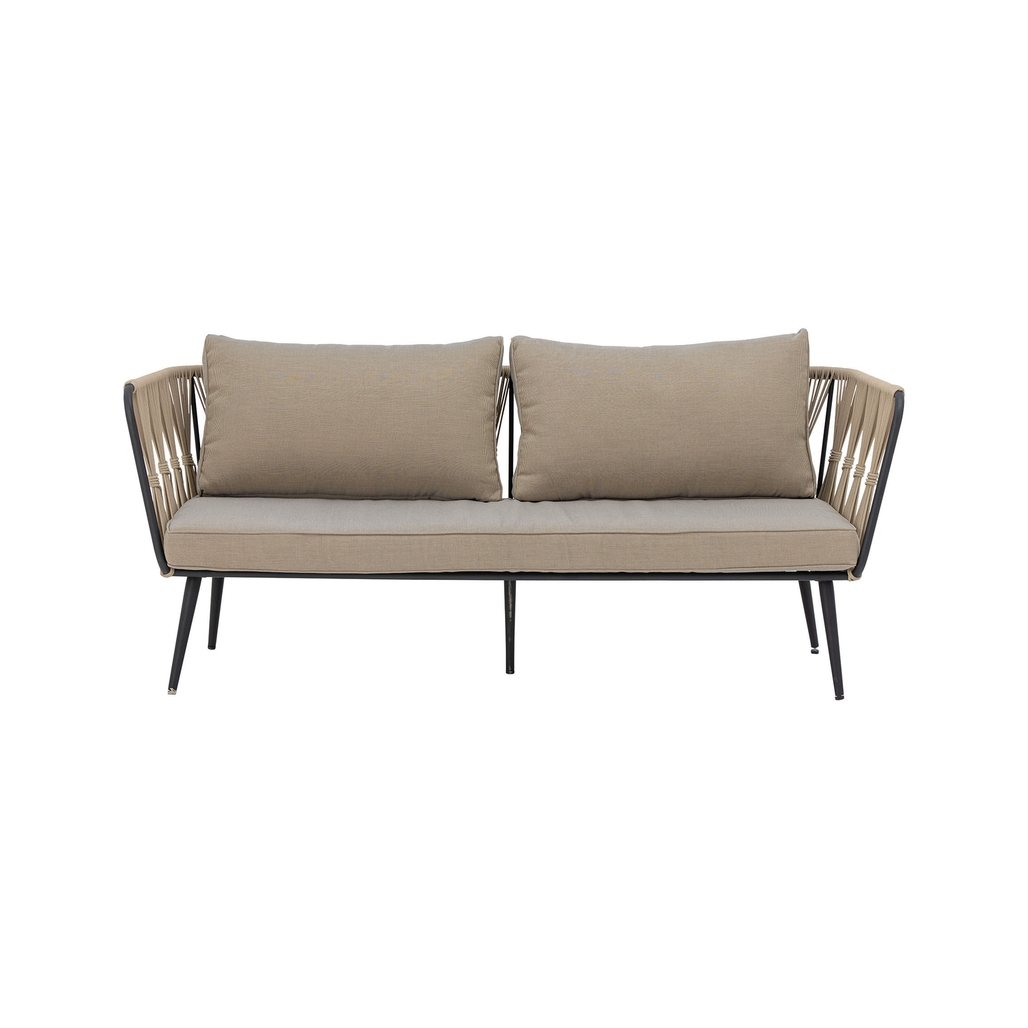 Bloomingville - Gepolstertes Gartensofa Pavone - Beige - Polyesterseil