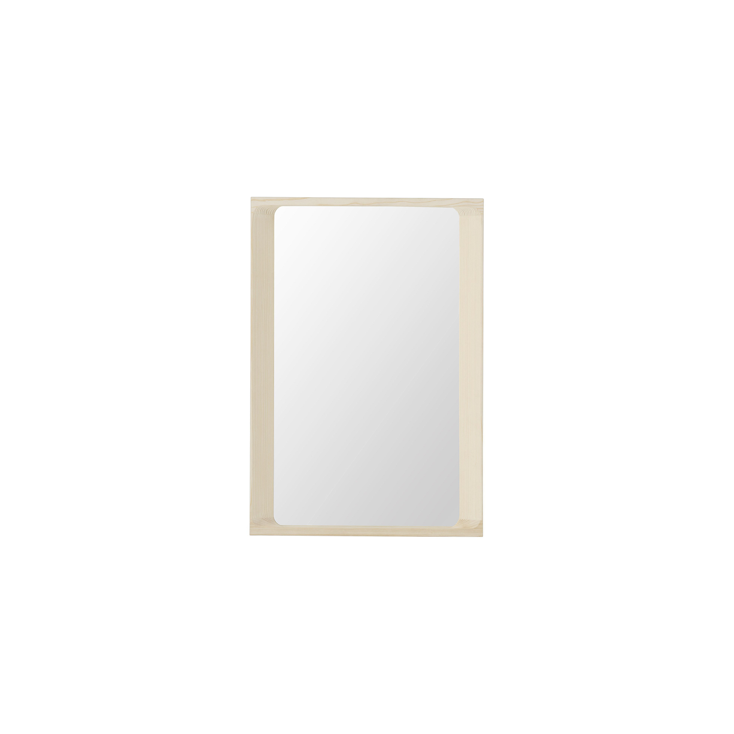 Muuto Beige - Wandspiegel Arced - Lackiertes Fichtenholz - Designer Rhys Cooper