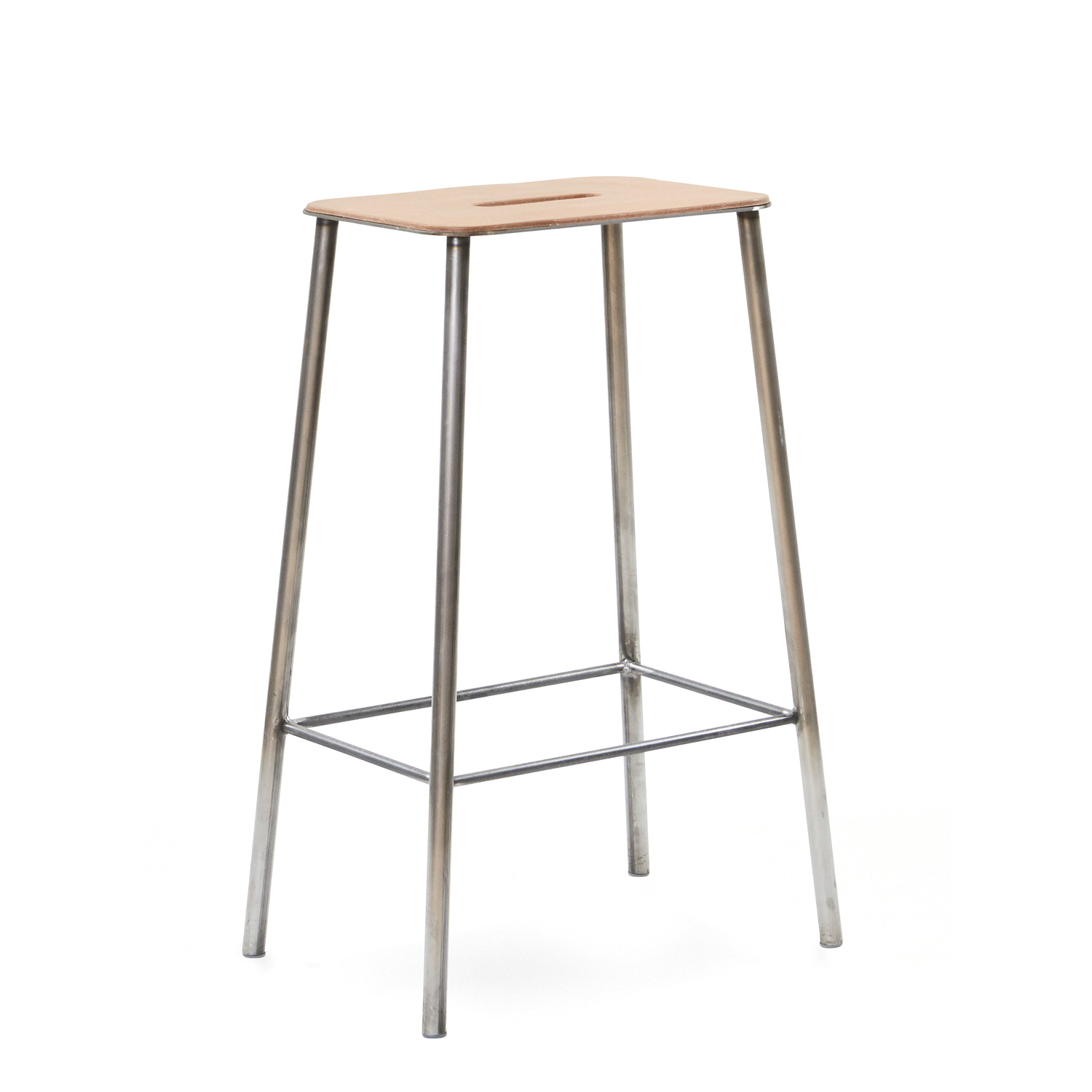 Frama Beige - Bar Stool Adam - Steel - Designer Toke Lauridsen