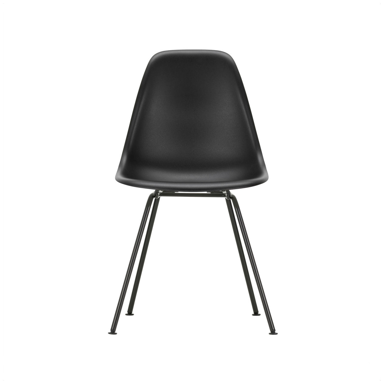 Vitra Black - Chair Eames Plastic - Post-Consumer Recycled Plastic - Designer Charles & Ray Eames