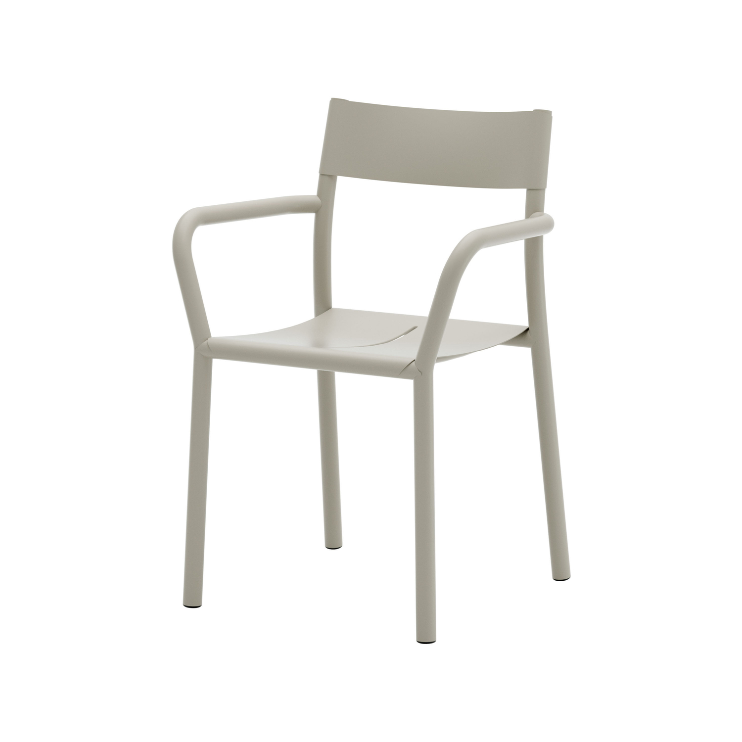 New Works - Stackable Bridge Armchair May - Grey - Steel - Designer Hannes & Fritz