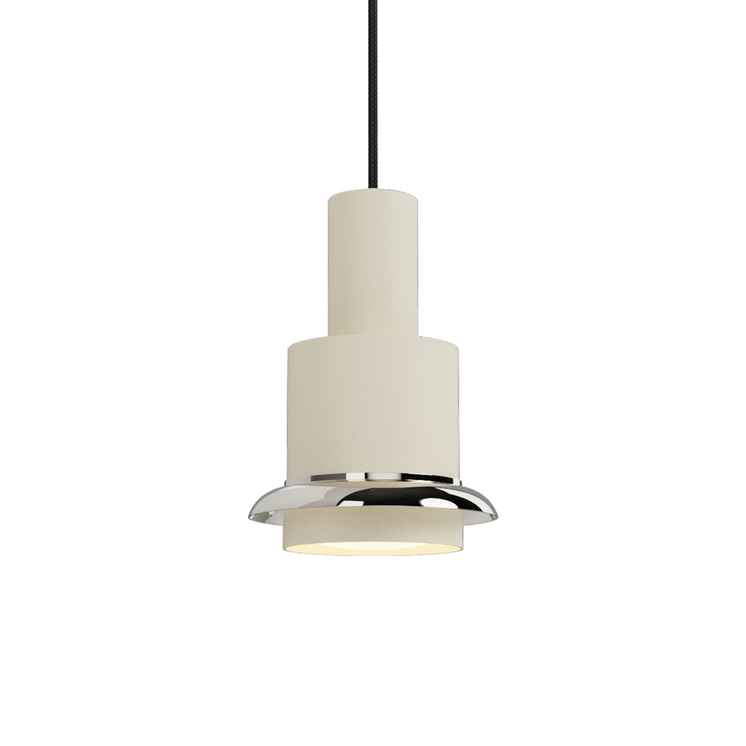 Dcw Éditions White - Pendant Chaumont - Steel - Designer Marc Held