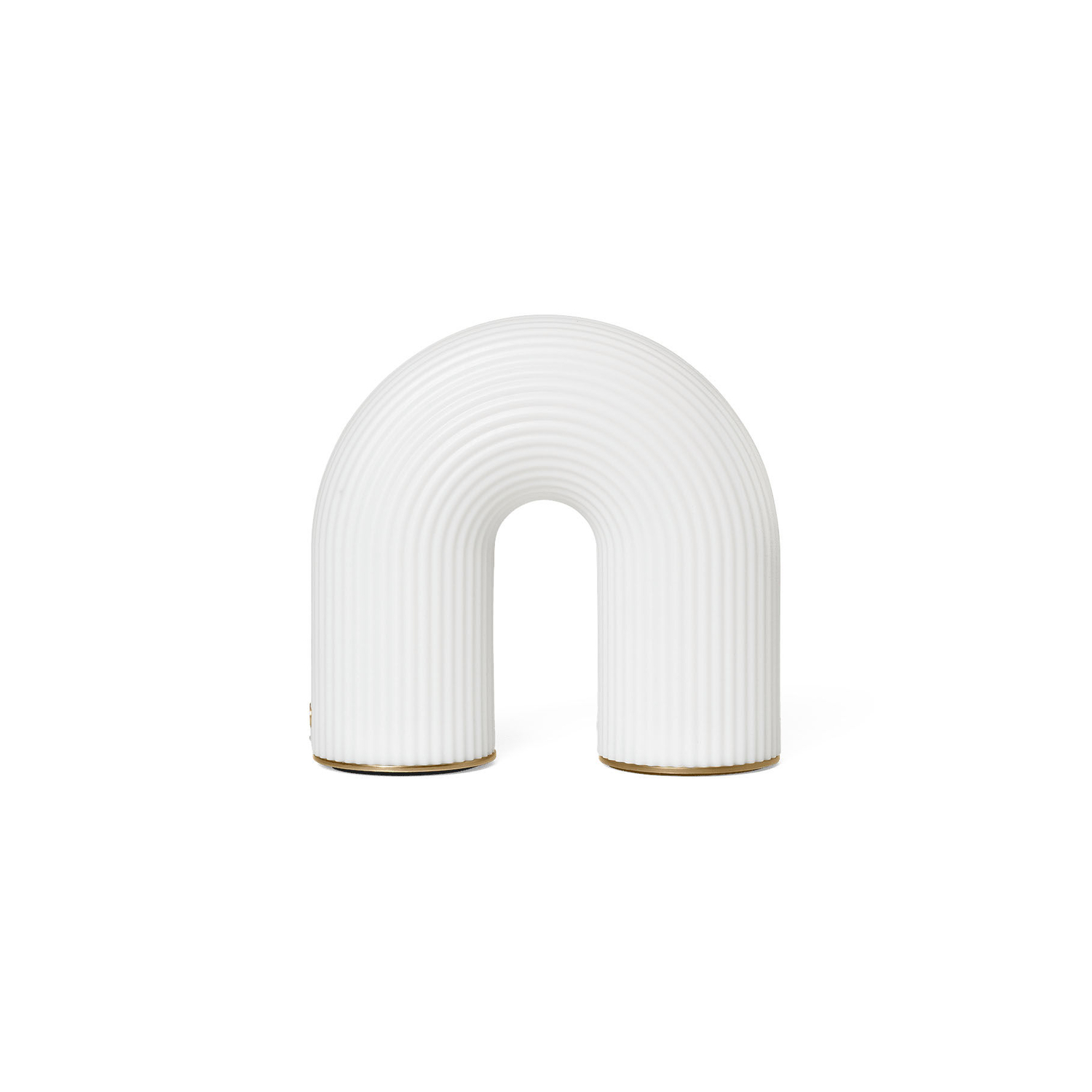 Ferm Living White - Wireless Rechargeable Lamp Vuelta - Polythene - Designer Trine Andersen