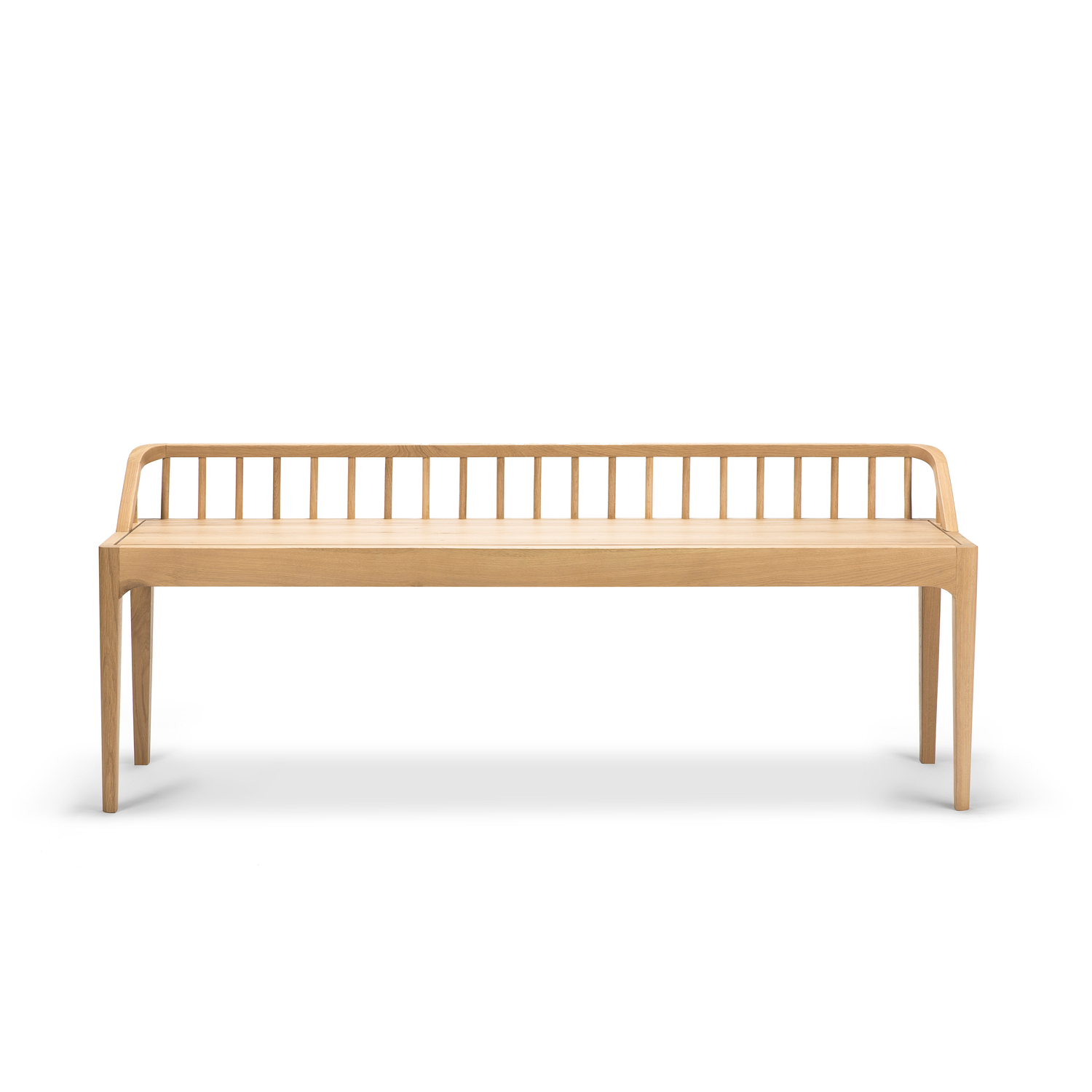 Ethnicraft - Bench Spindle - Natural Wood - Solid Oak - Designer Nathan Yong