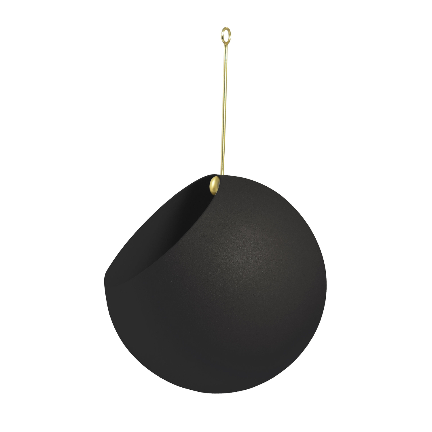 Aytm Black - Hanging Flowerpot Globe - Iron
