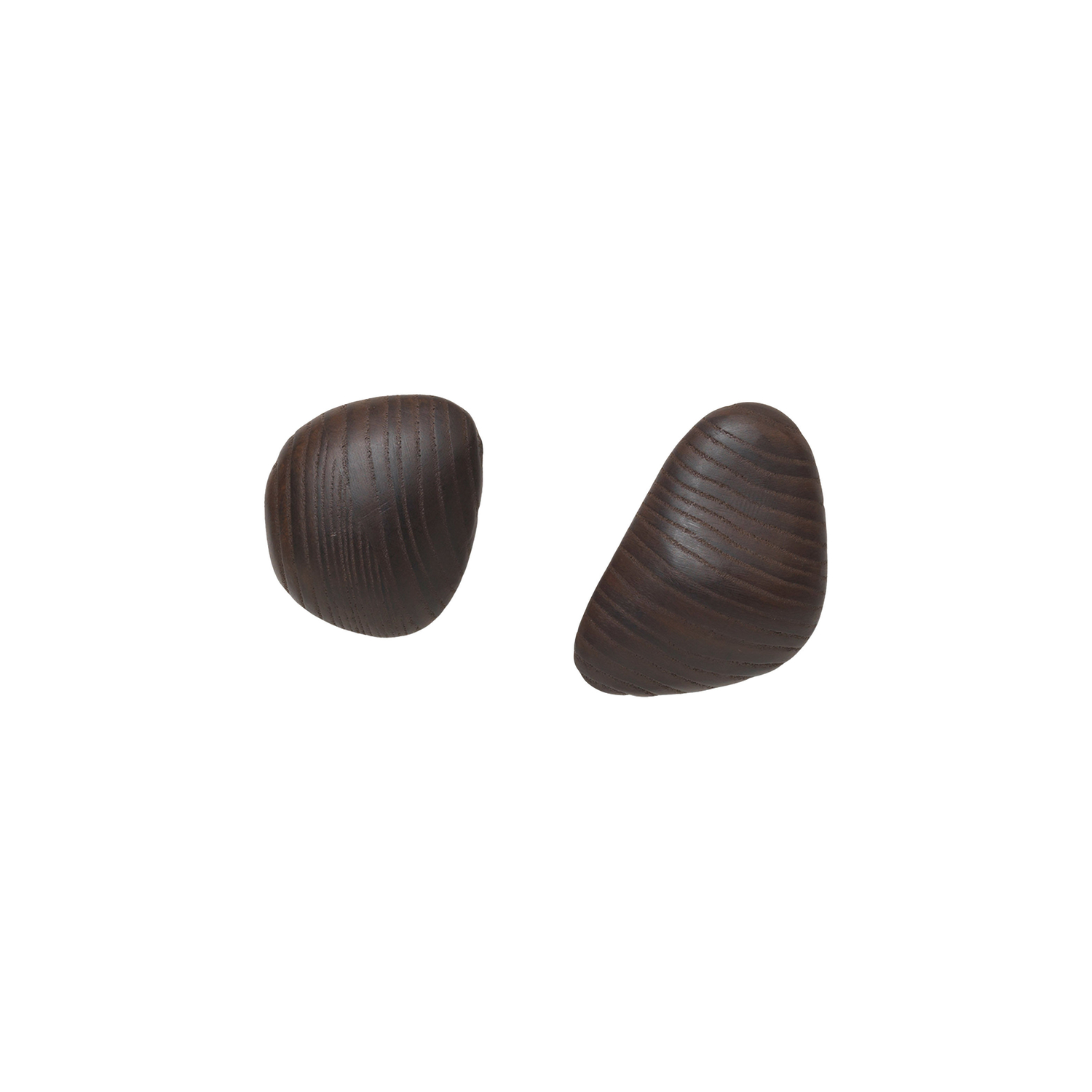 Ferm Living Dark/Brown - Set Of 2 Cairn - Natural Wood - Ashwood