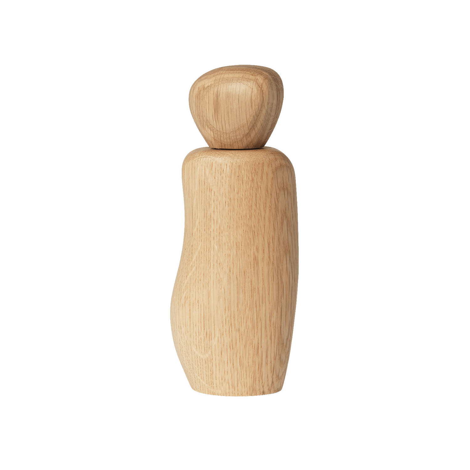 Ferm Living - Spice Mill Cairn - Natural Wood - Solid Oak - Designer Trine Andersen