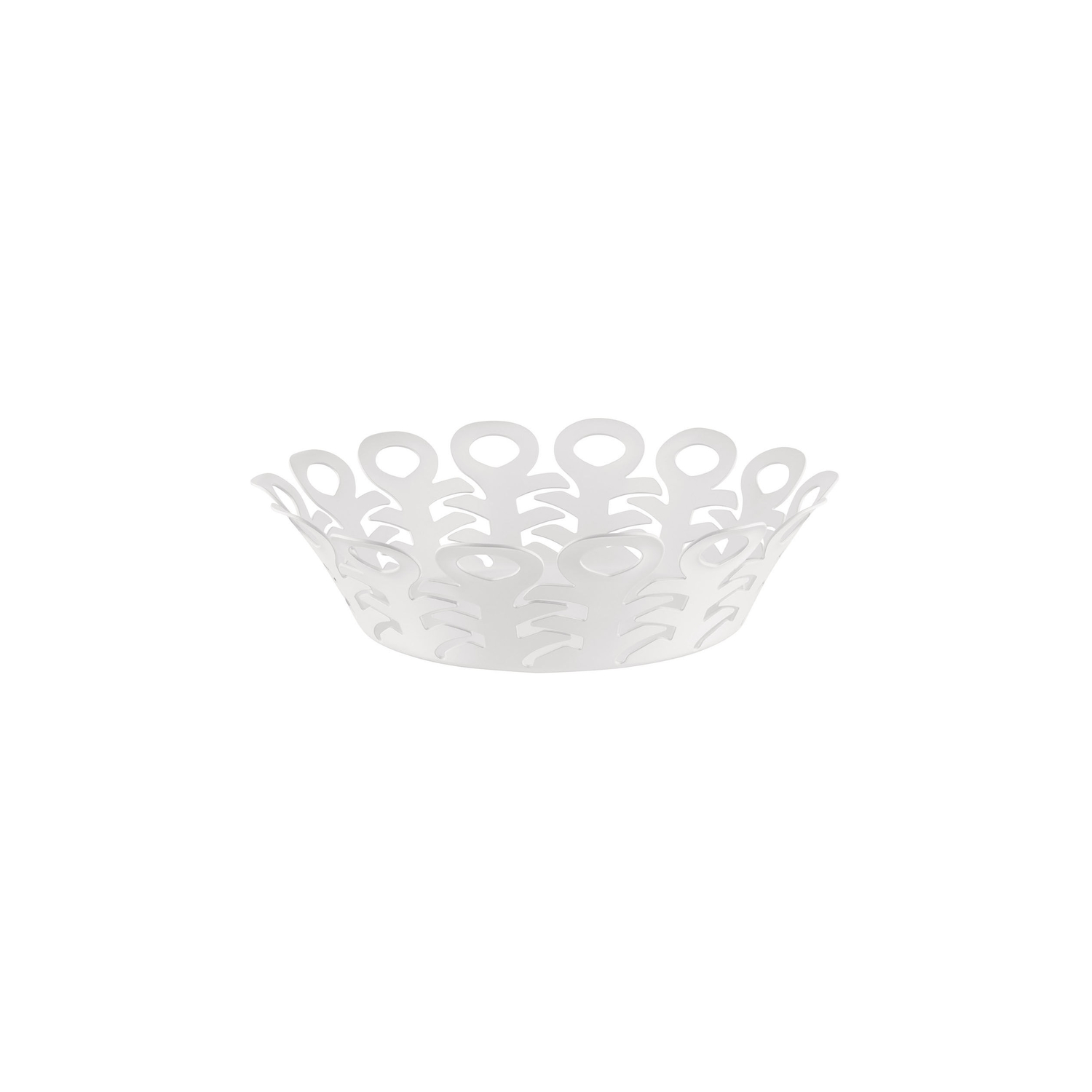 Alessi White - Basket Vimini - Steel - Designer Donia Maaoui
