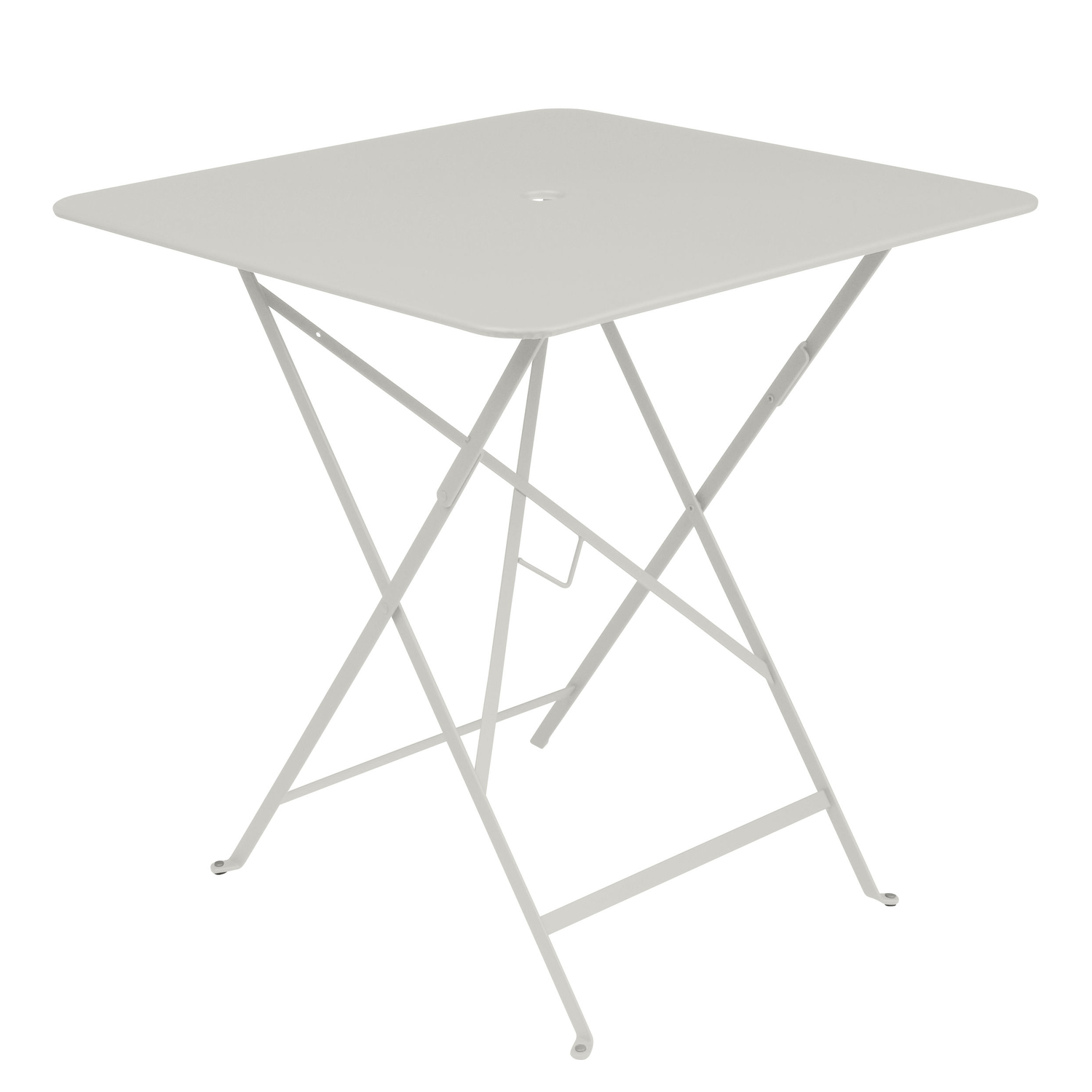 Fermob Grey - Square Table Bistro - Lacquered Steel - Designer Studio