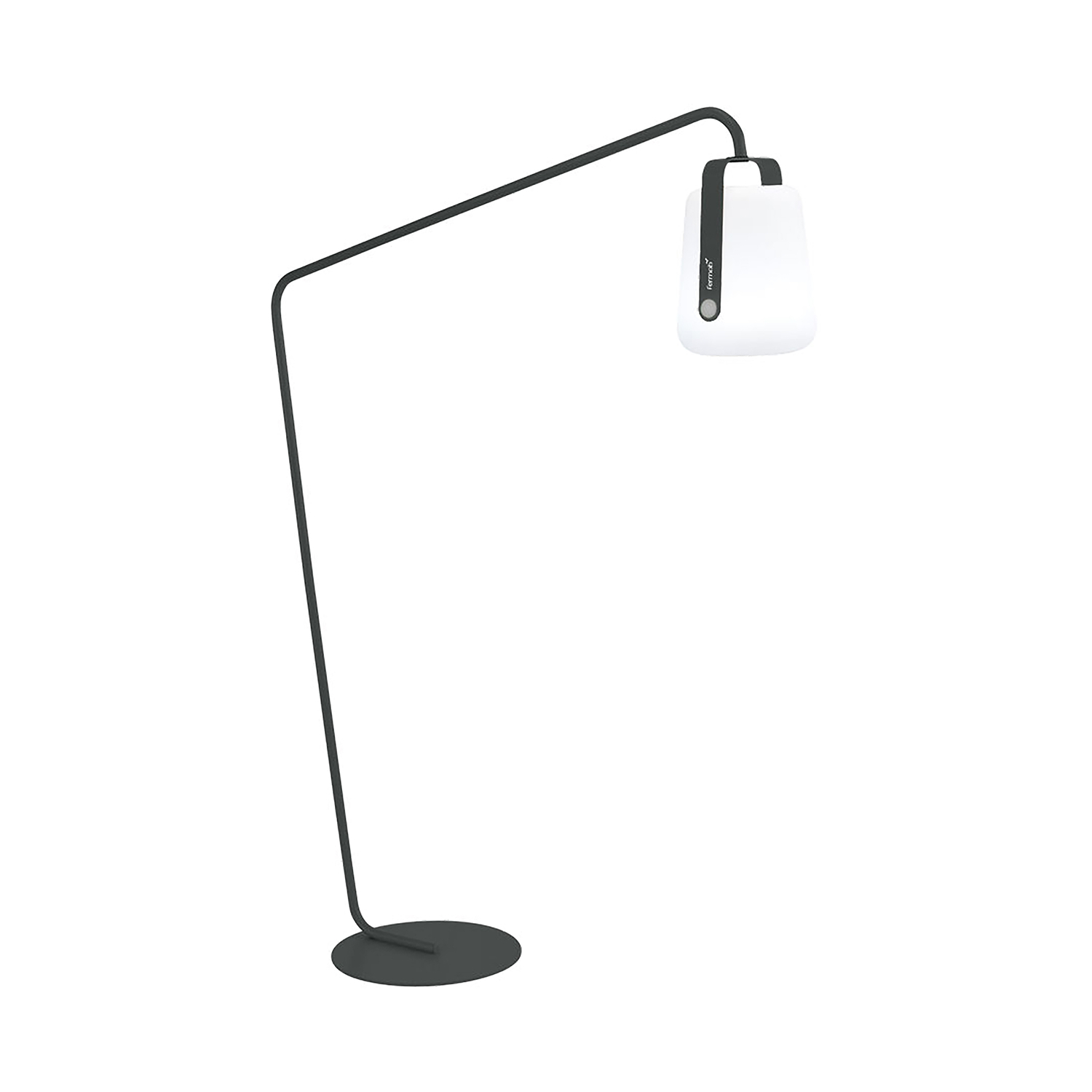 Fermob Black - Cordless Outdoor Floor Lamp Balad - Painted Steel - Designer Tristan Lohner