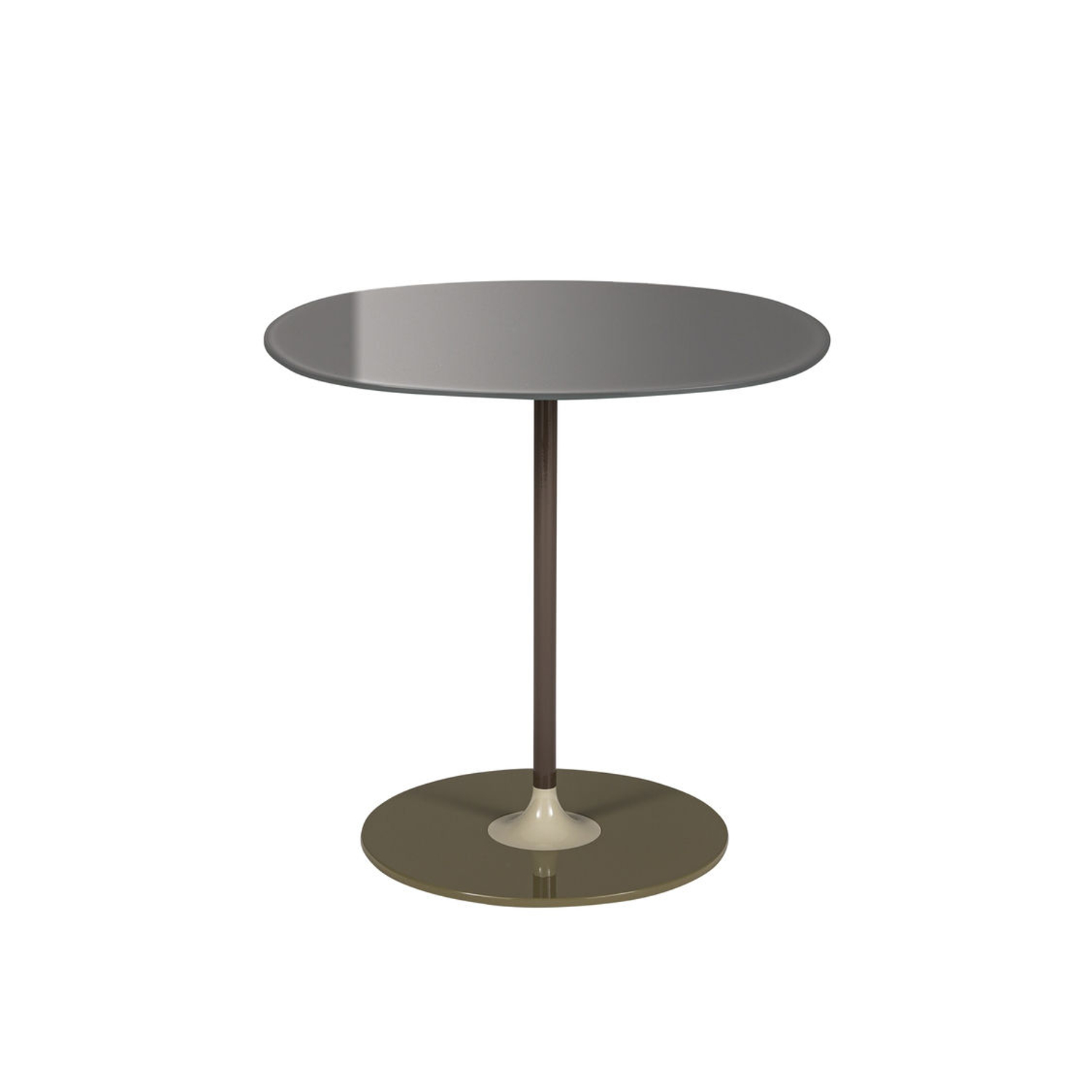 Kartell Grey - End Table Thierry - Painted Steel - Designer Piero Lissoni