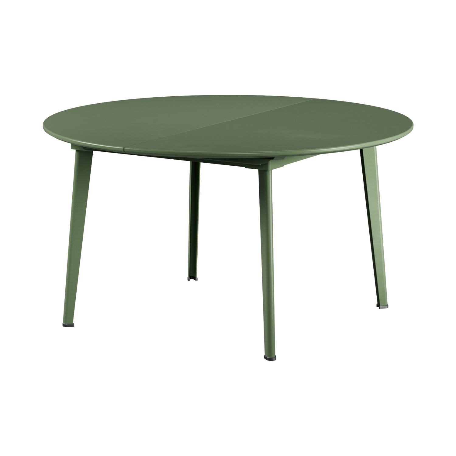 Emu Green - Round Table Plus4 - Varnished Steel - Designer Studio