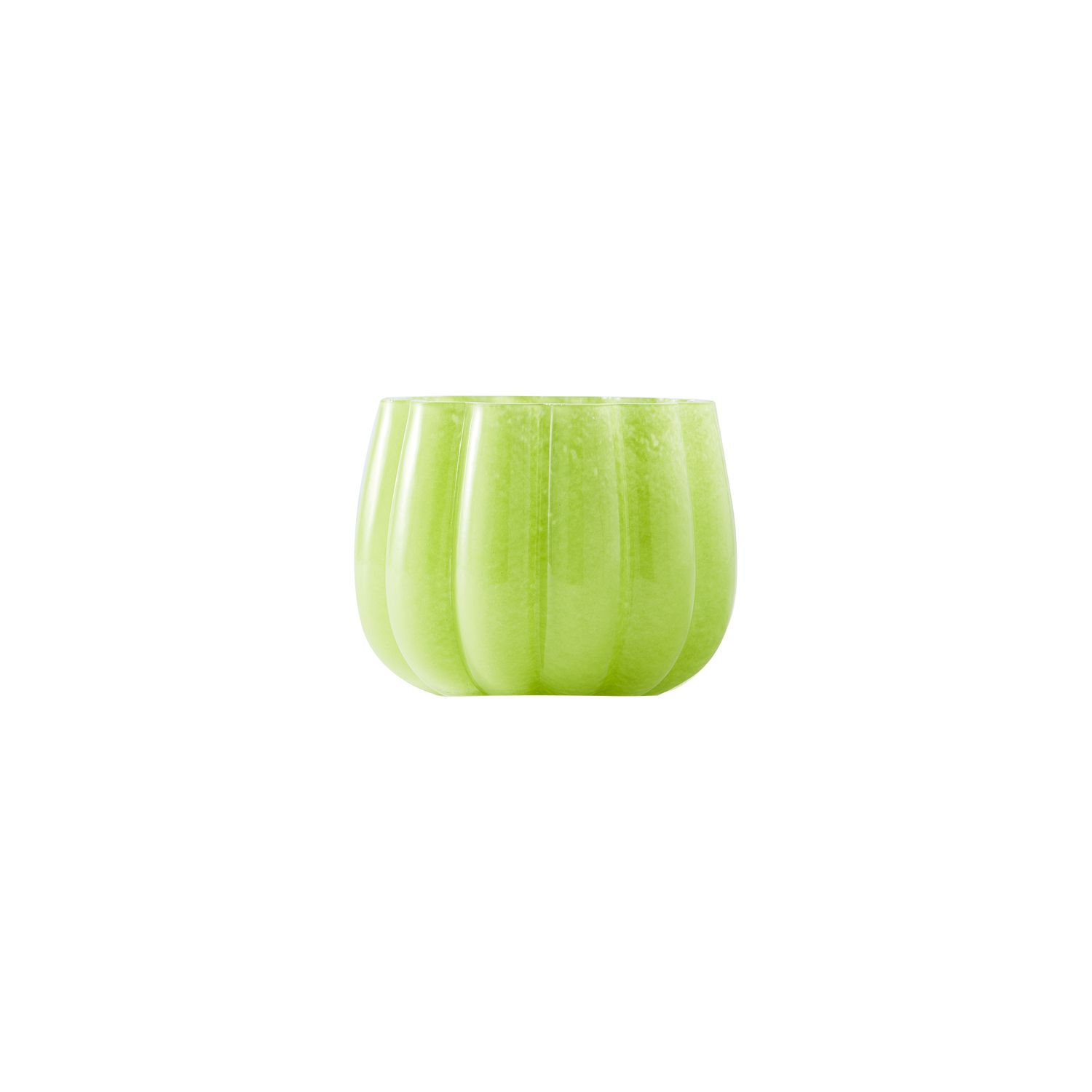 Pols Potten Unisex Grün - Windlicht Melon - Bemaltes Glas