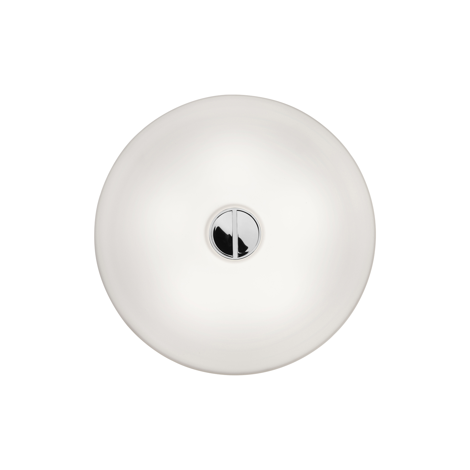 Flos Light/White - Ceiling Button - Glass - Designer Piero Lissoni