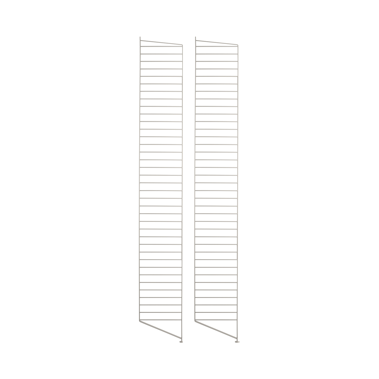 String Furniture Beige - Set Of 2 - H 200 X D 30 Cm String System - Lacquered Steel - Designer Nils Strinning