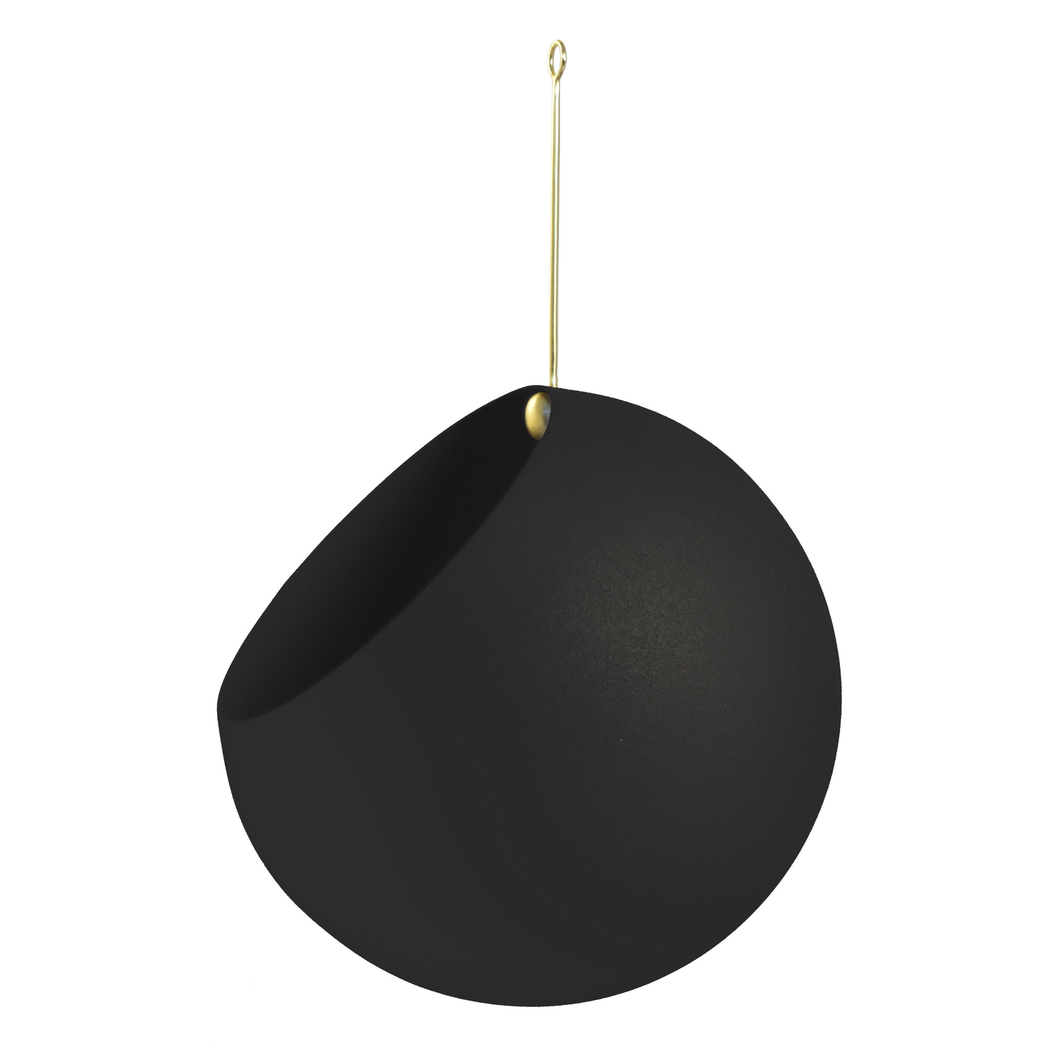 Aytm Black - Hanging Flowerpot Globe - Iron