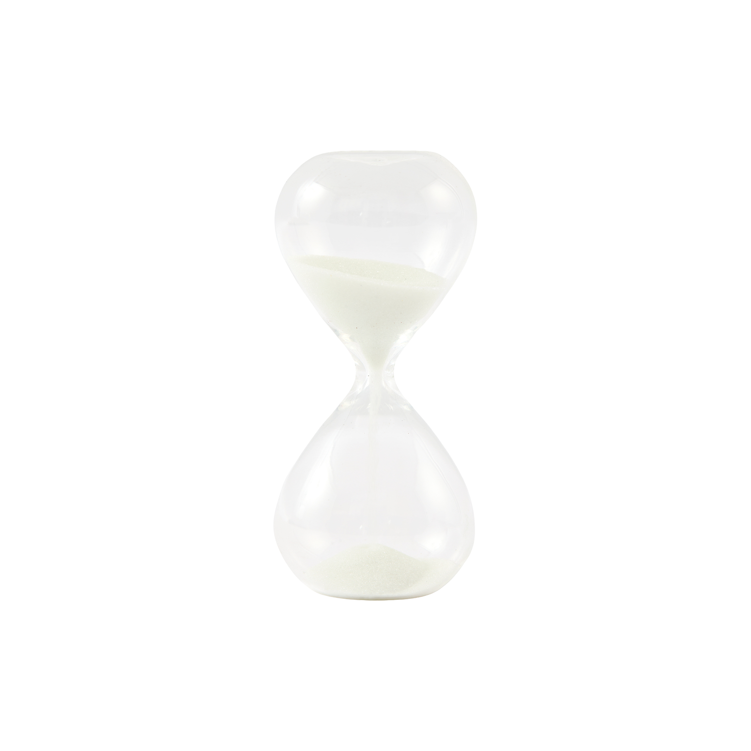 POLSPOTTEN - Sablier Ball - Blanc - Sable teinté