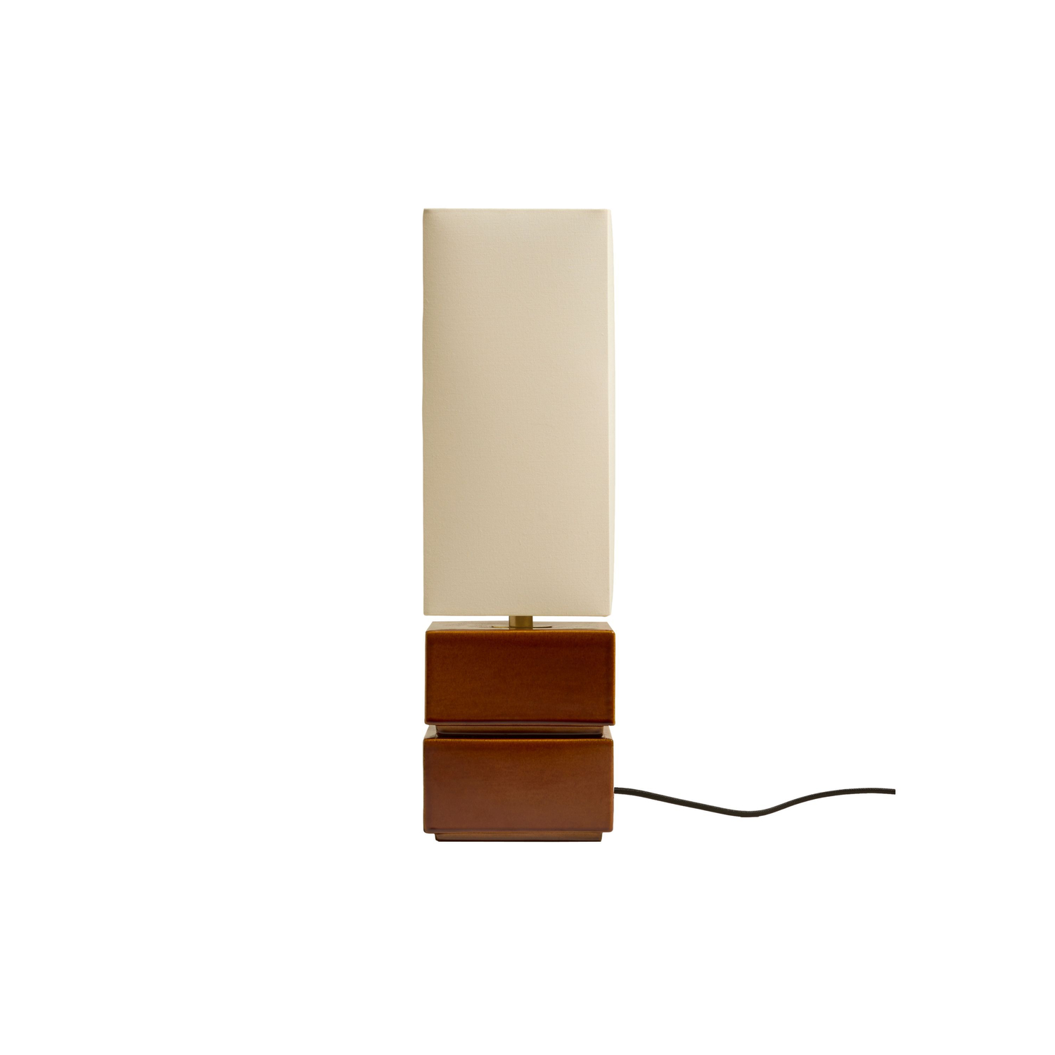 Maison Sarah Lavoine Brown - Table Lamp Tower - Glazed Ceramic - Designer Sarah Lavoine