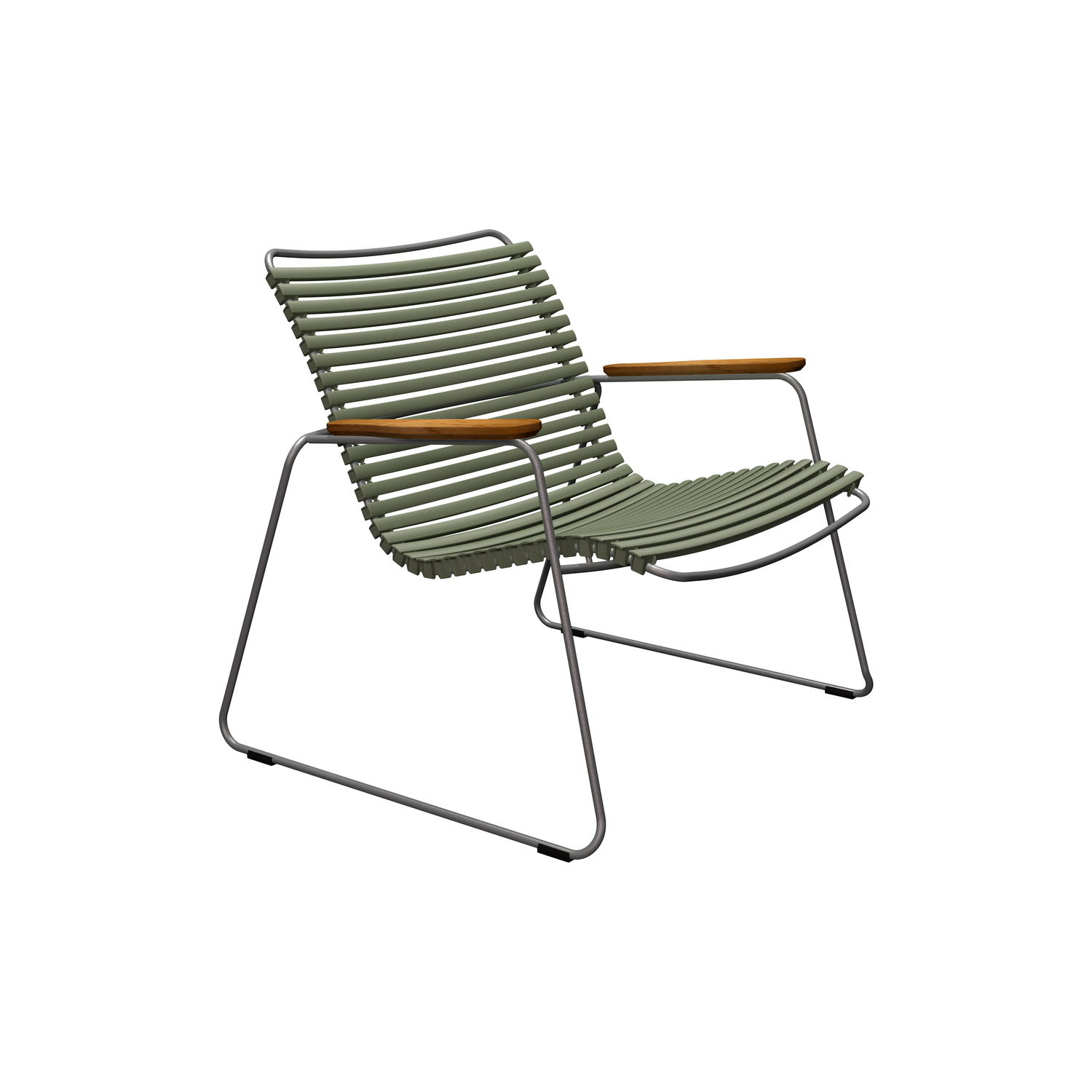 Houe Green - Low Armchair Click - Powder Coated Steel - Designer Henrik Pedersen
