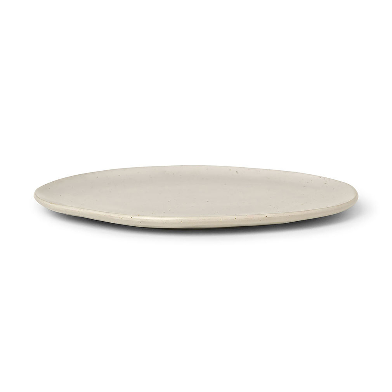 Ferm Living White - Plate Flow - Enamelled China