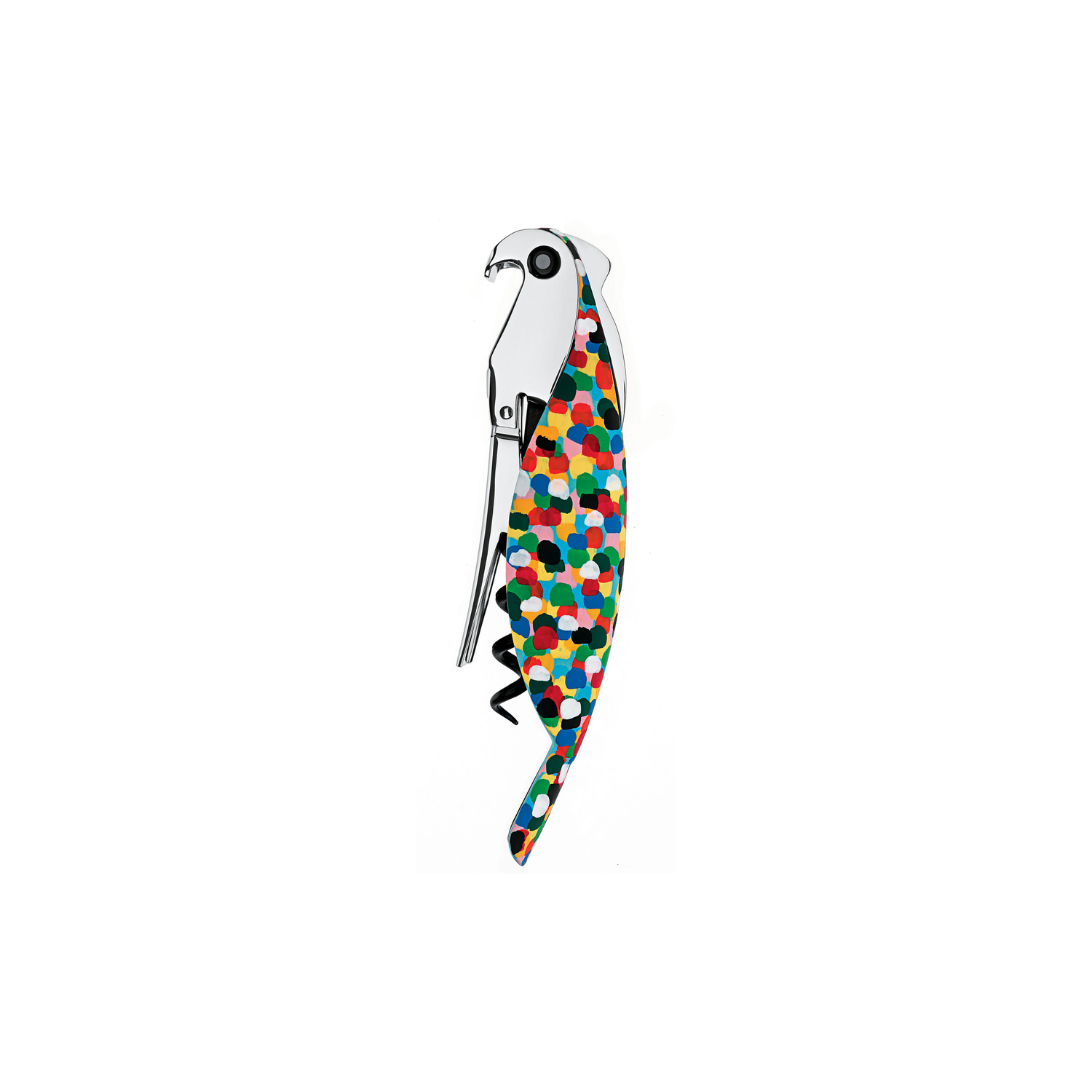 Alessi - Bottle Opener Mendini - Multicoloured - Cast Aluminium - Designer Alessandro Mendini