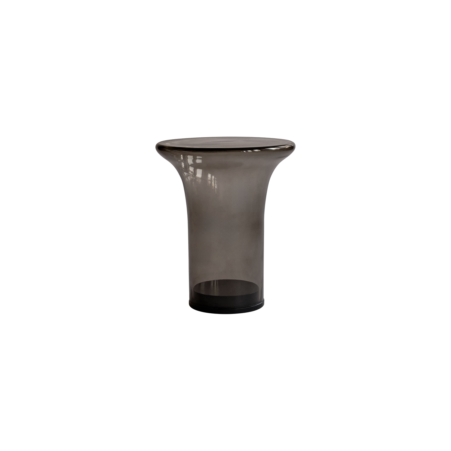 101 Copenhagen Brown - End Table Trumpet - Mouth Blown Glass - Designer Tommy Hyldahl