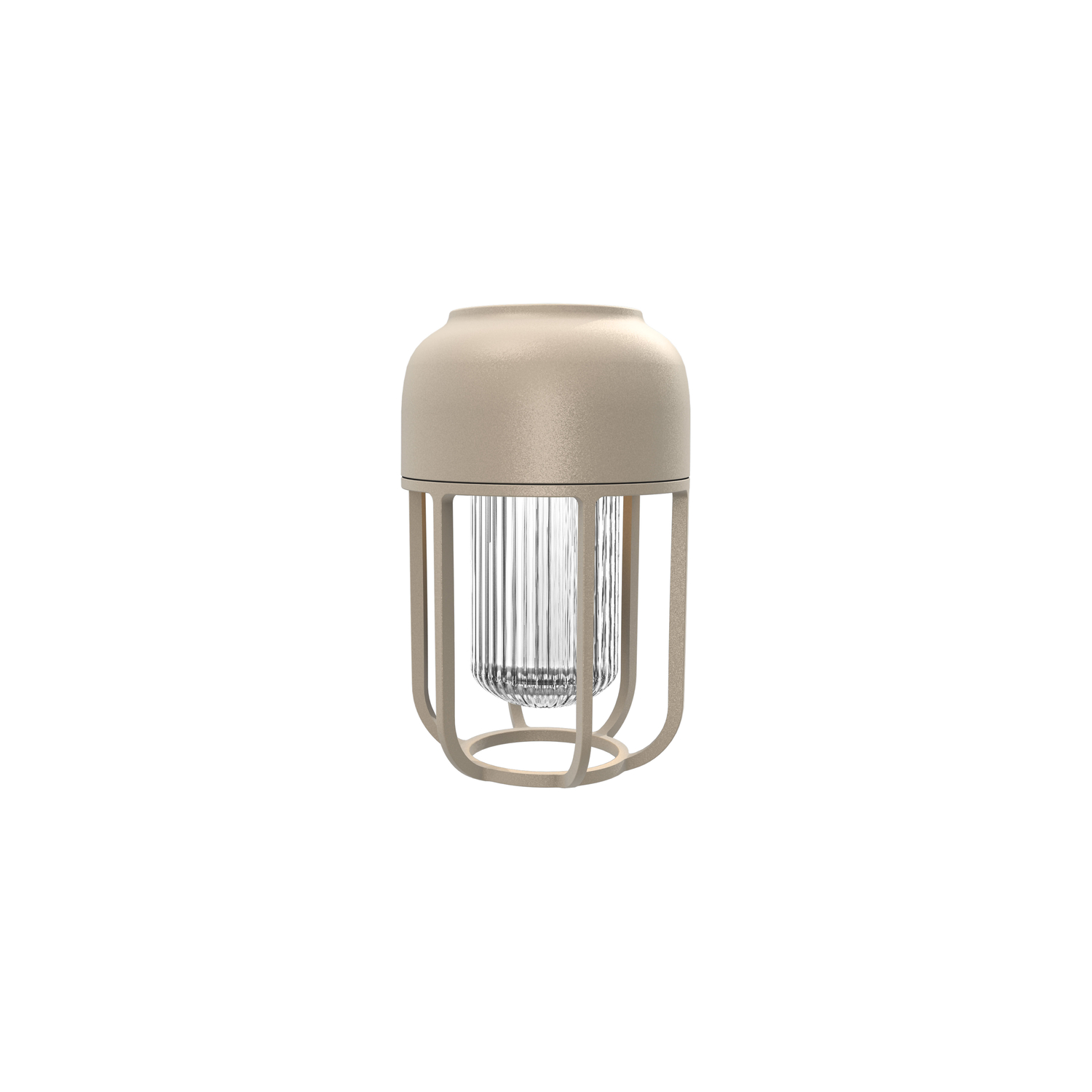 Houe Beige - Outdoor-Solarlampe Light N°1 - Recycelter Kunststoff - Designer Henrik Pedersen