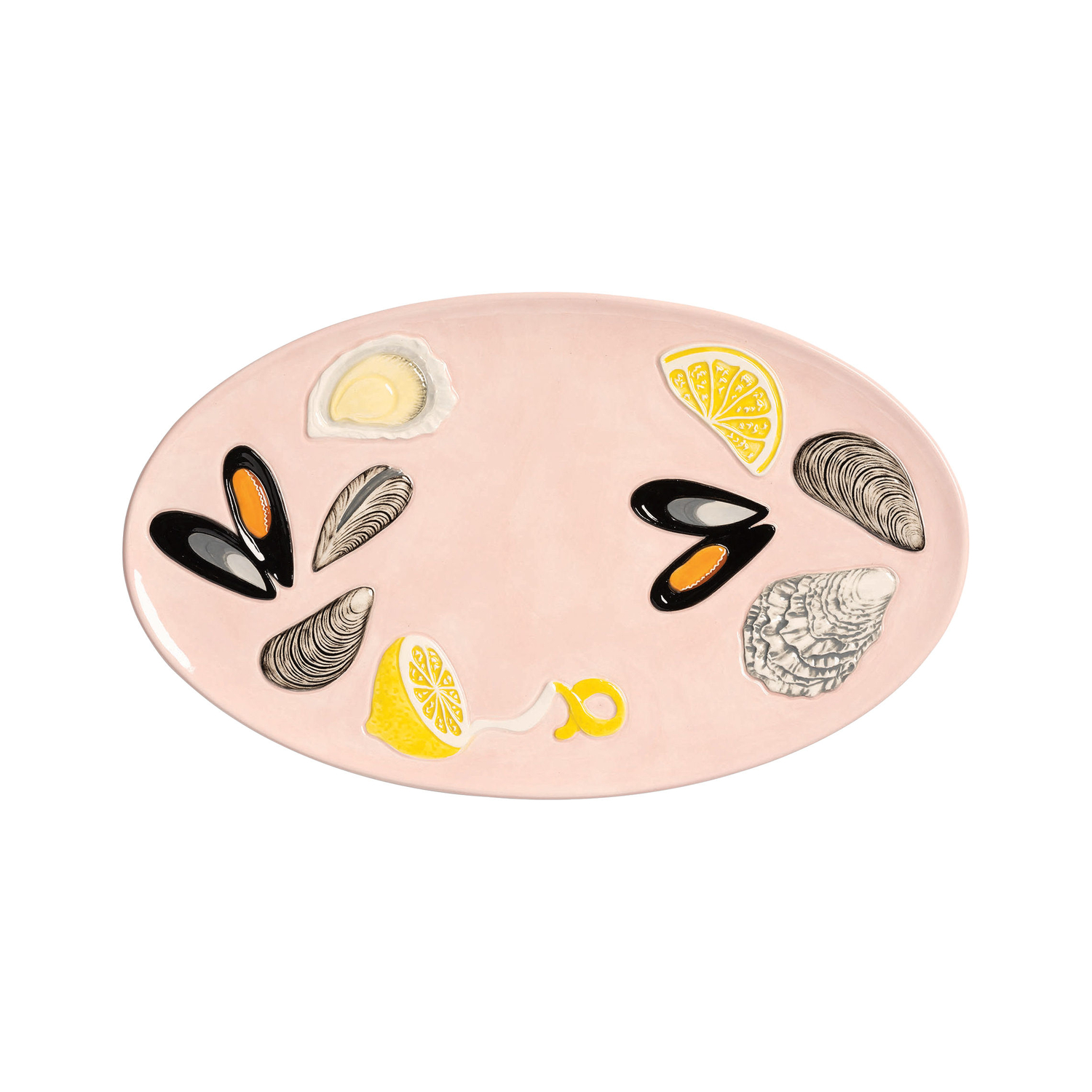 Klevering Pink & - Serving Dish Marin - Dolomite Ceramic