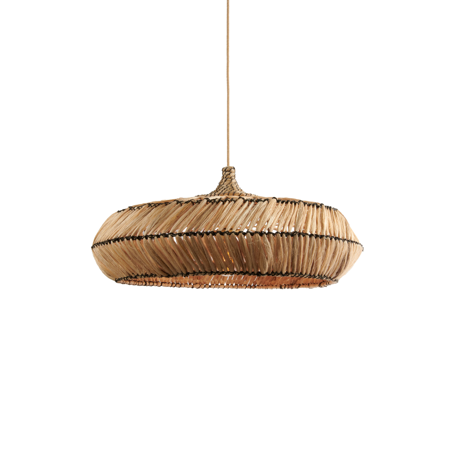 Good & Mojo Beige - Sospensione Rinjani - Abaca - Immagine 1