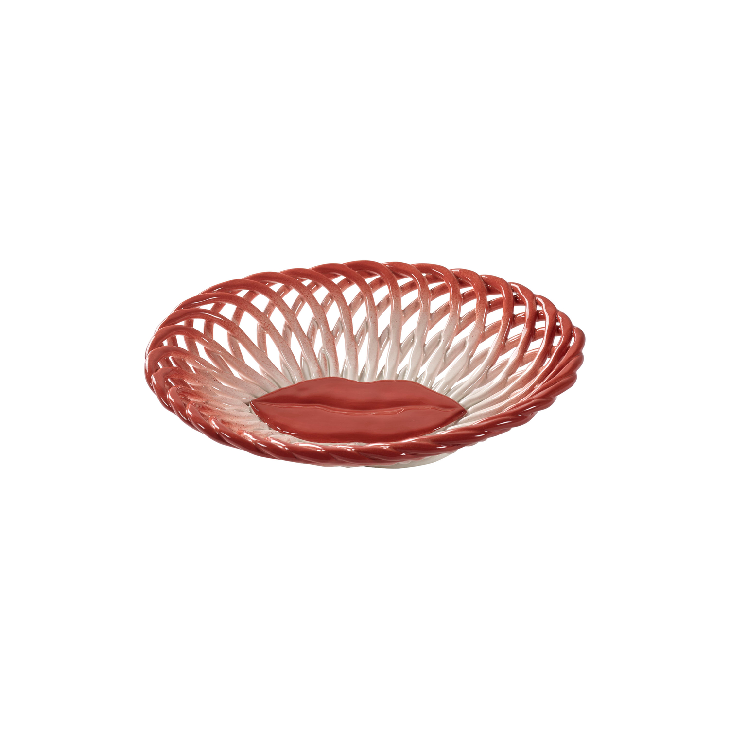 Serax Red - Basket Les Objets Moulversants - Enamelled Sandstone - Designer Wouters & Hendrix