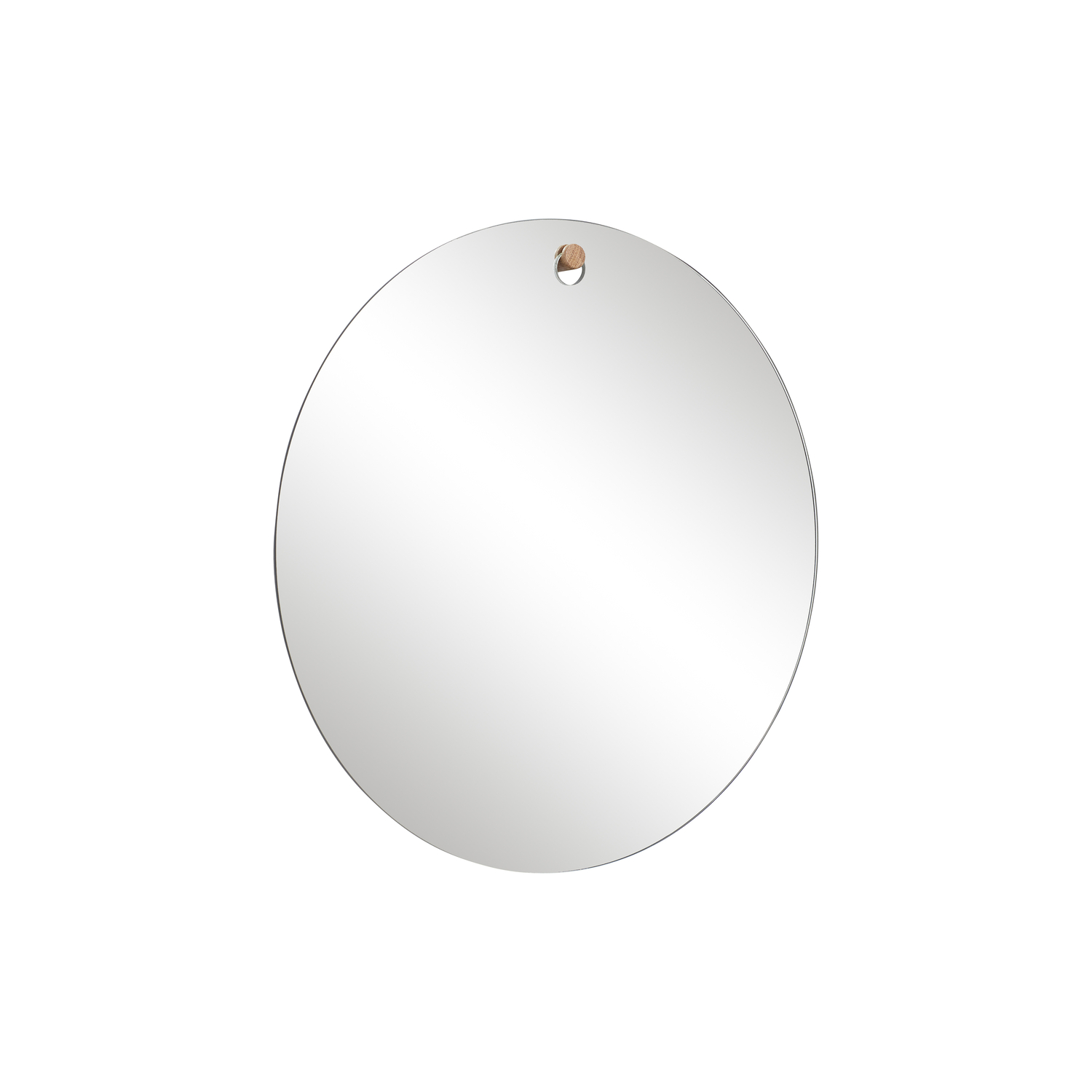 Hübsch Silver - Wall Mirror Hall - Oak