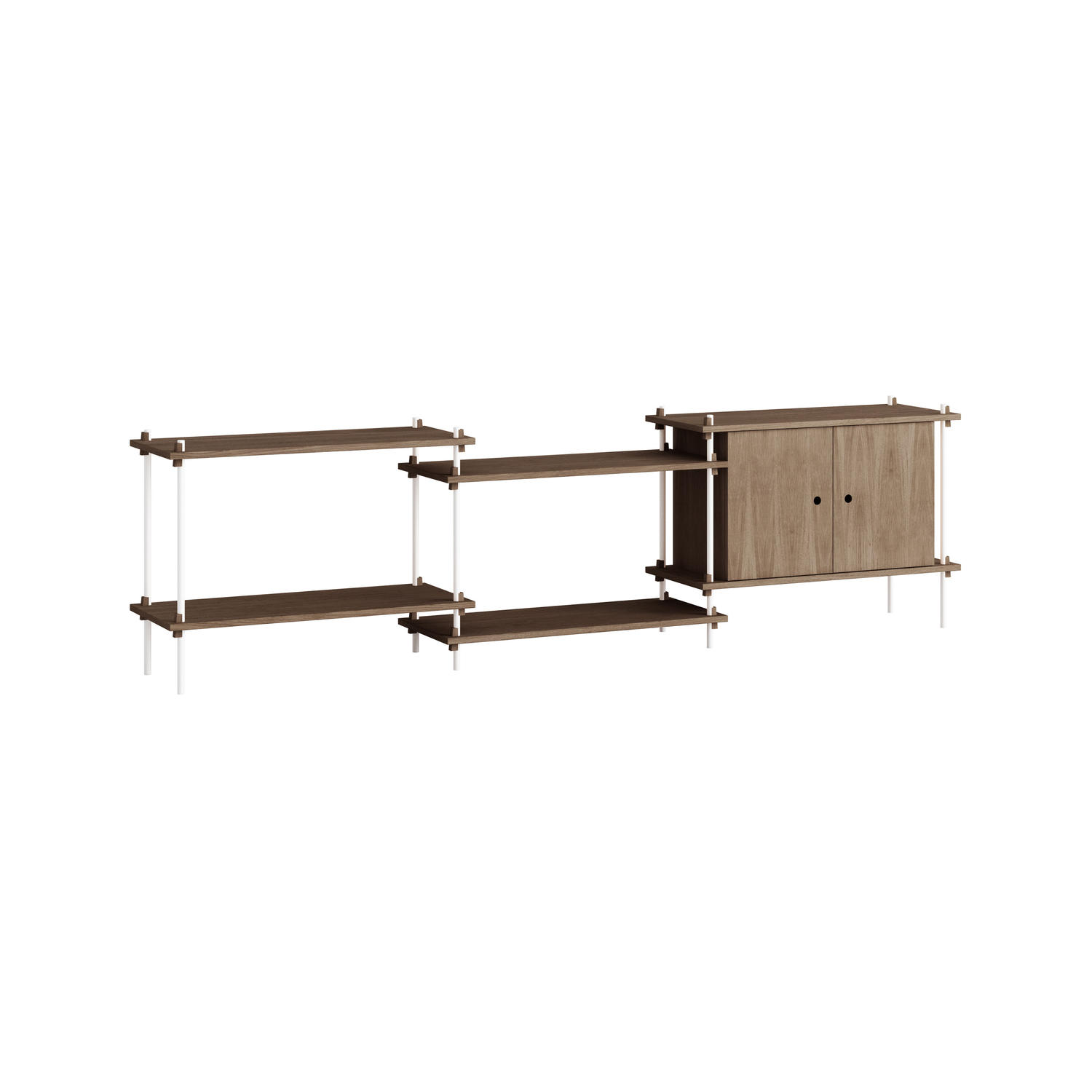 MOEBE - Scaffale Shelving System - Marrone - MDF impiallacciato rovere