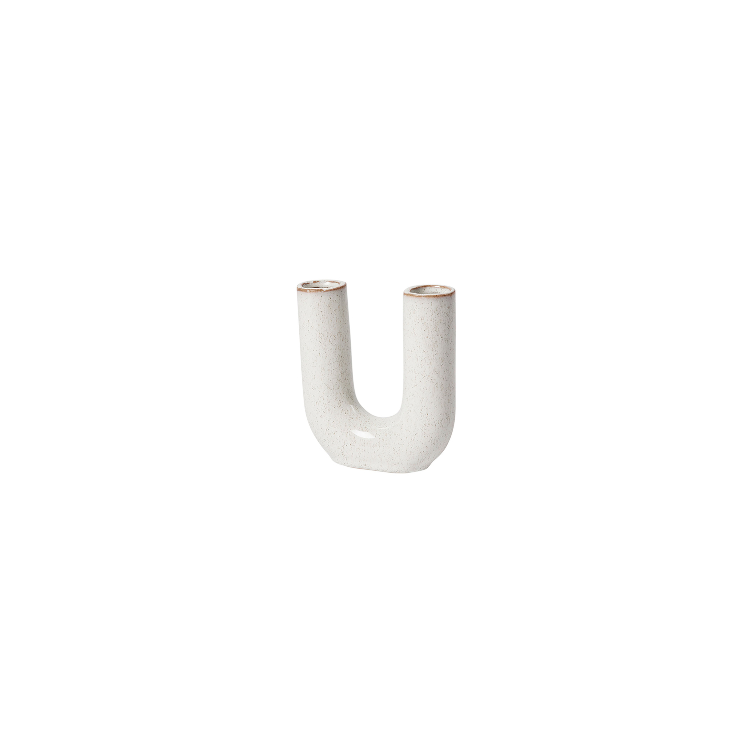Broste Copenhagen White - Vase Hector - Enamelled Sandstone