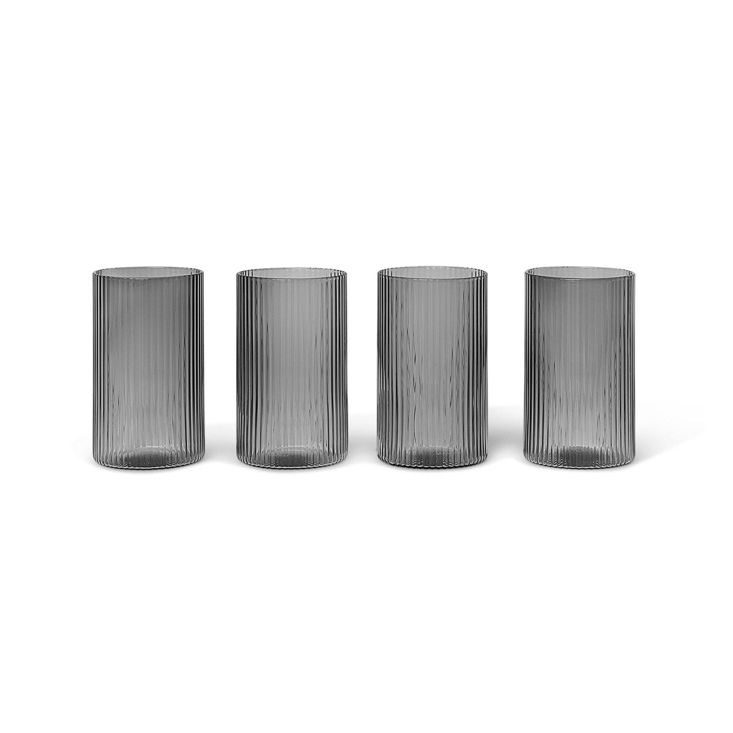 Ferm Living - Verrine Ripple - Grau - Mundgeblasenes Glas - Designer Trine Andersen