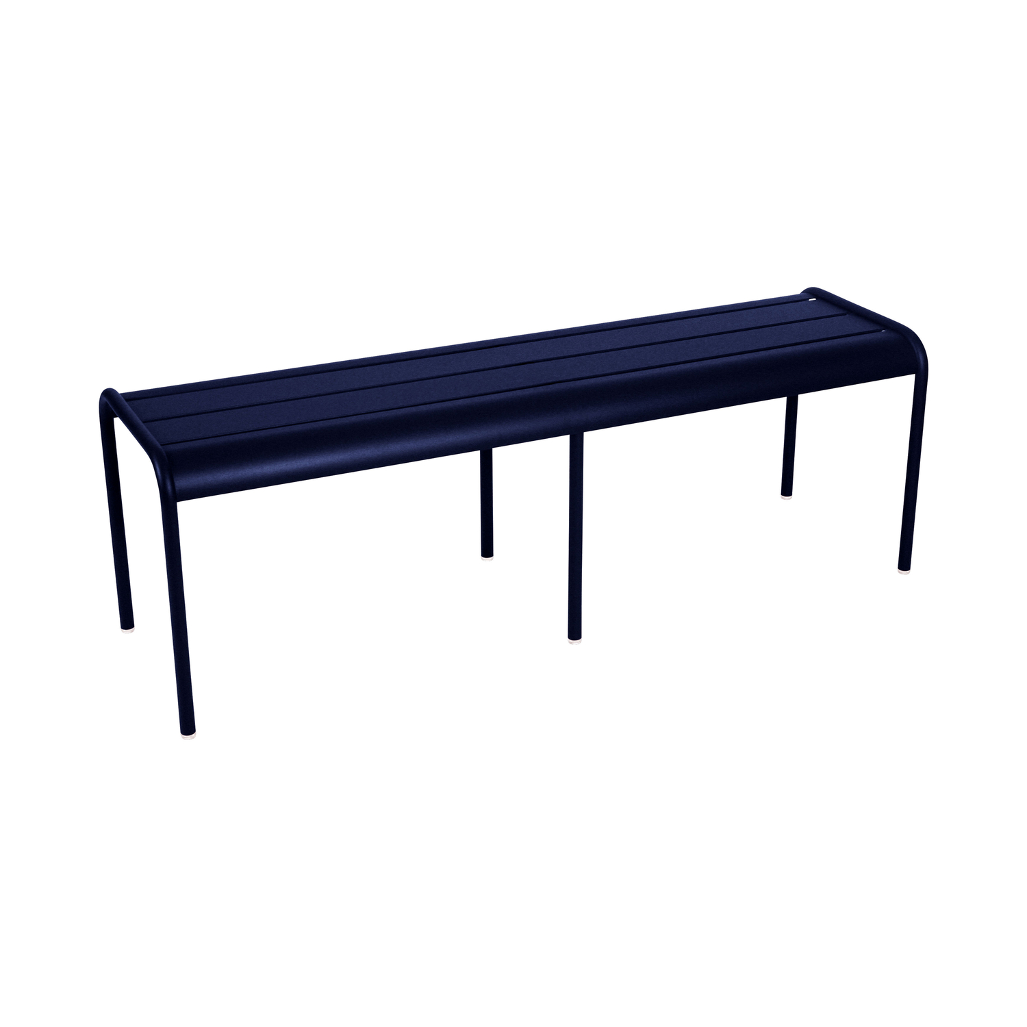Fermob Blue - Bench Luxembourg - Lacquered Aluminium - Designer Frédéric Sofia
