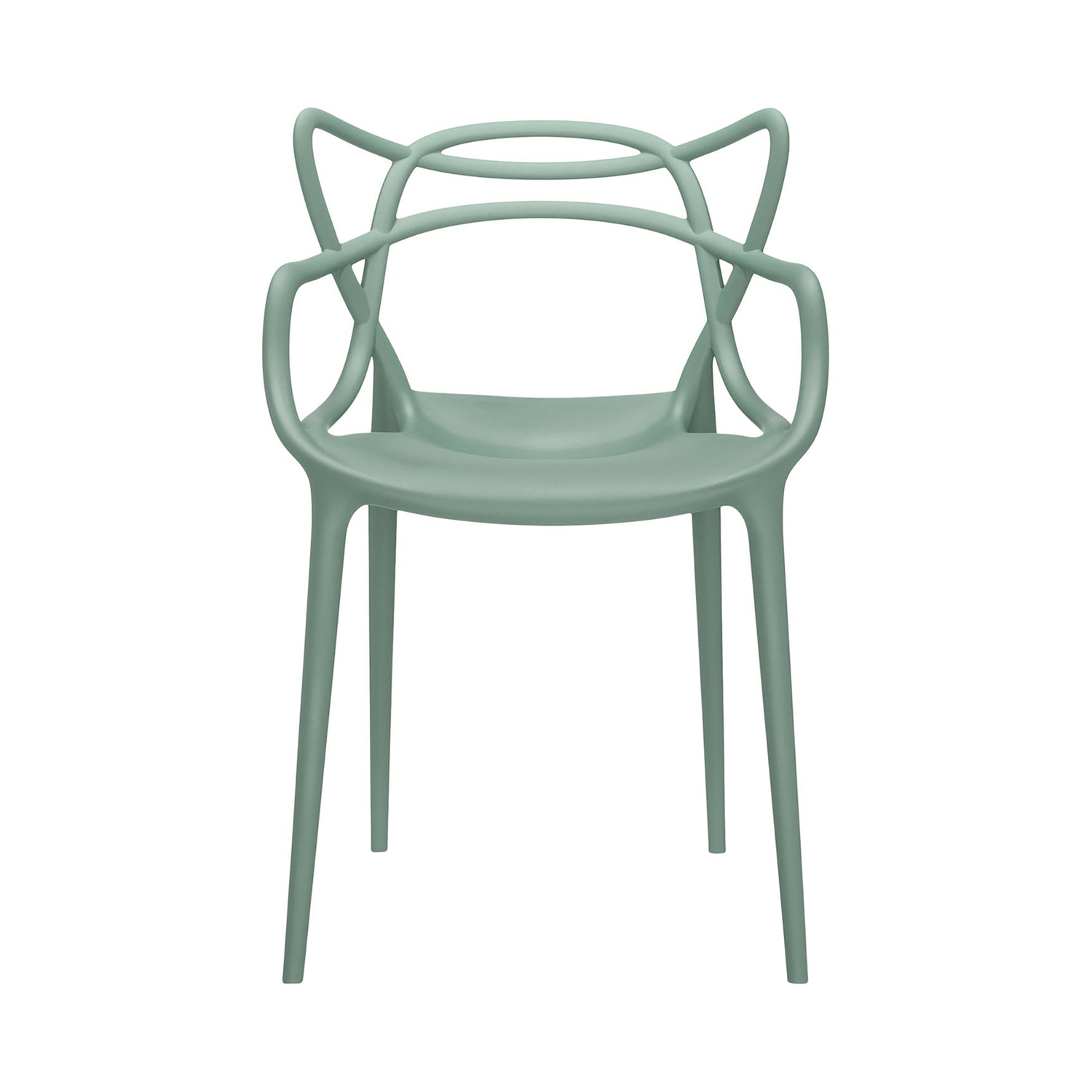 Kartell - Stacking Chair Masters - Green - Recycled Thermoplastic Technopolymer - Designer Philippe Starck With Eugeni Quitllet
