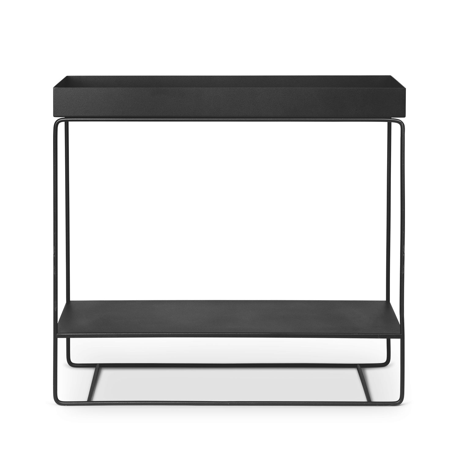 Ferm Living Black - Standing Flowerpot Plant Box - Epoxy Lacquered Steel - Designer Trine Andersen