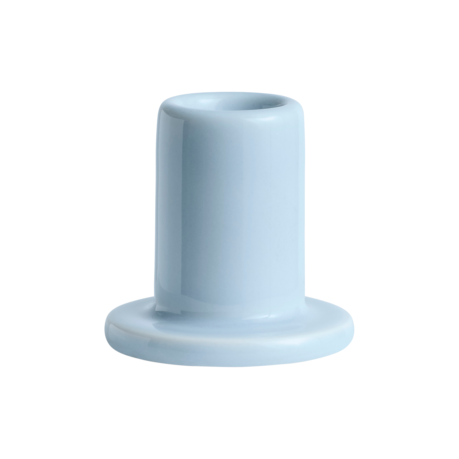 Hay Blue - Candle Stick Tube - Enamelled Earthenware