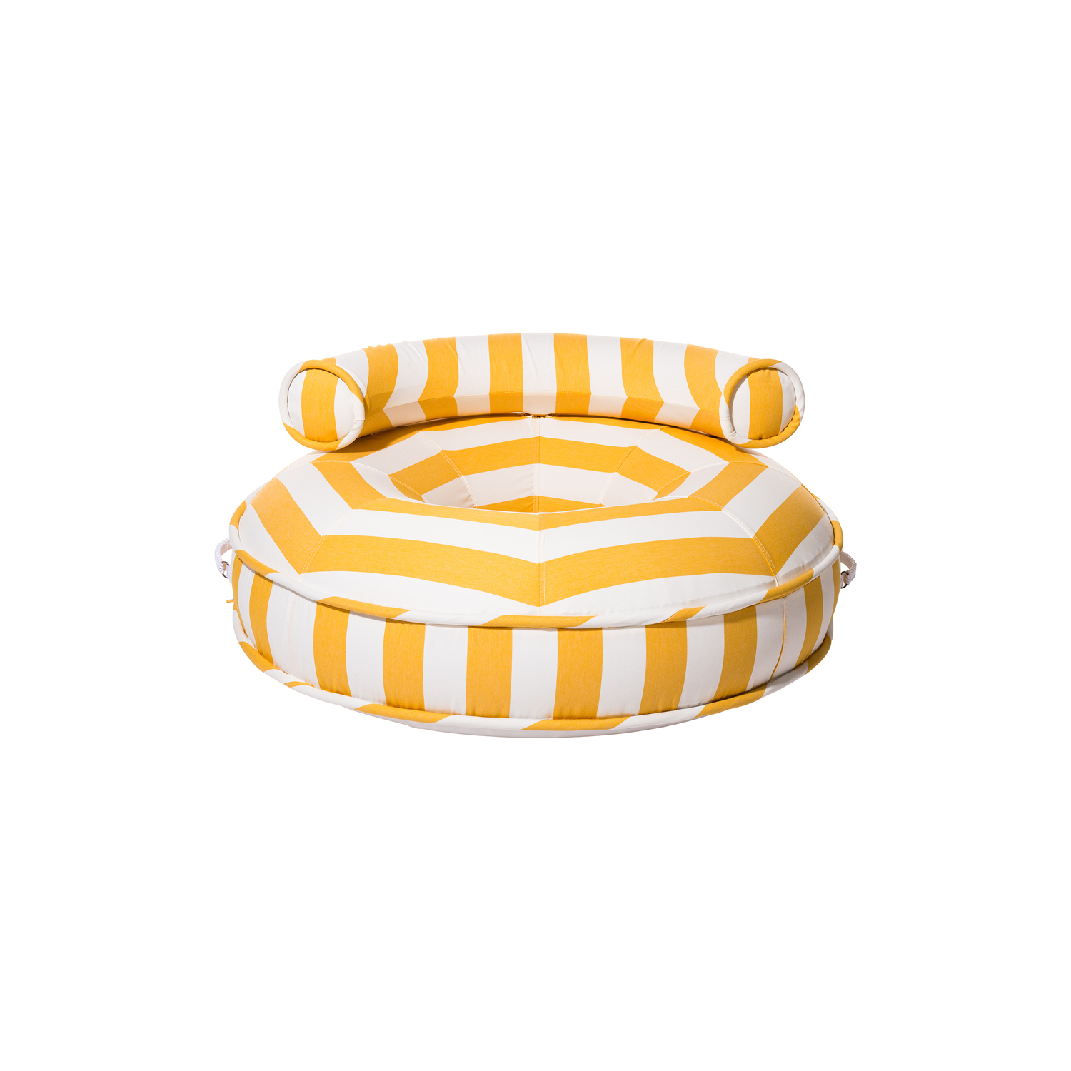 BUSINESS & PLEASURE - Pouf d'extérieur flottant Canvas - Jaune - Tissu outdoor Pleasuretex