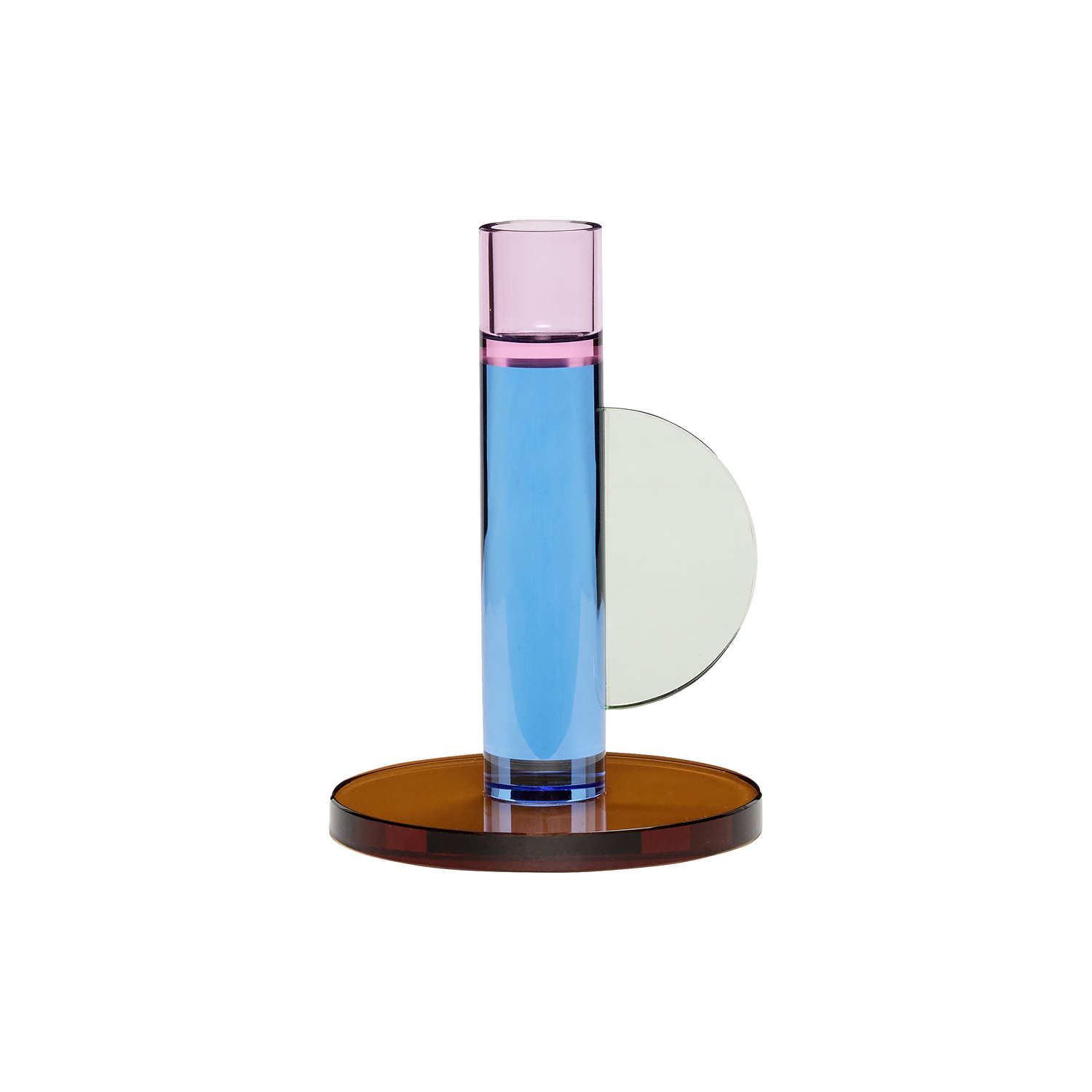 Hübsch Blue - Candle Stick Astro - Cristal