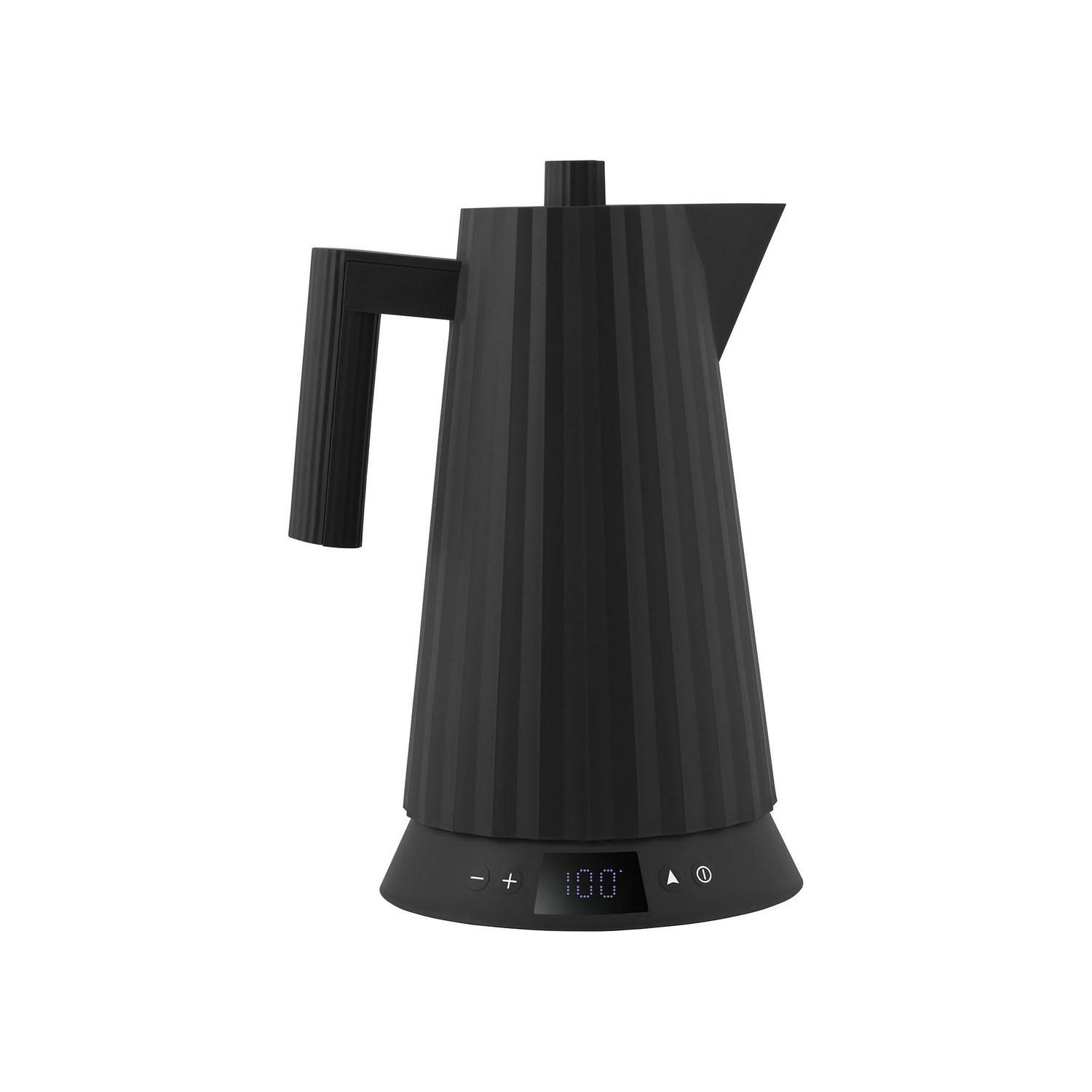 Alessi Black - Electric Kettle Plissé - Thermoplastic Resin - Designer Michele De Lucchi