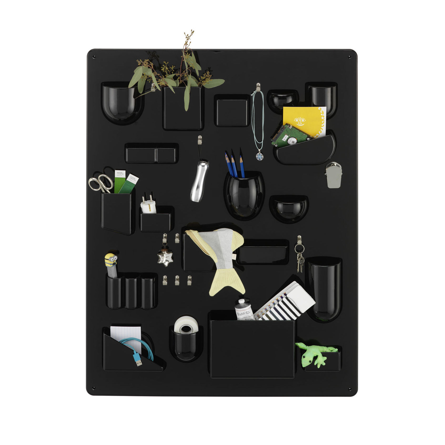Vitra - Rangement mural Uten. Silo - Noir - ABS recyclé - Designer Dorothee Becker