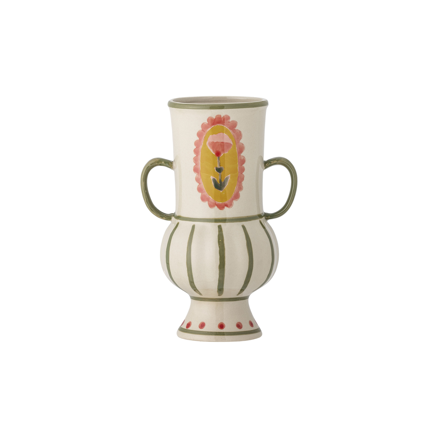 Bloomingville Green - Vase Odina - Enamelled Sandstone