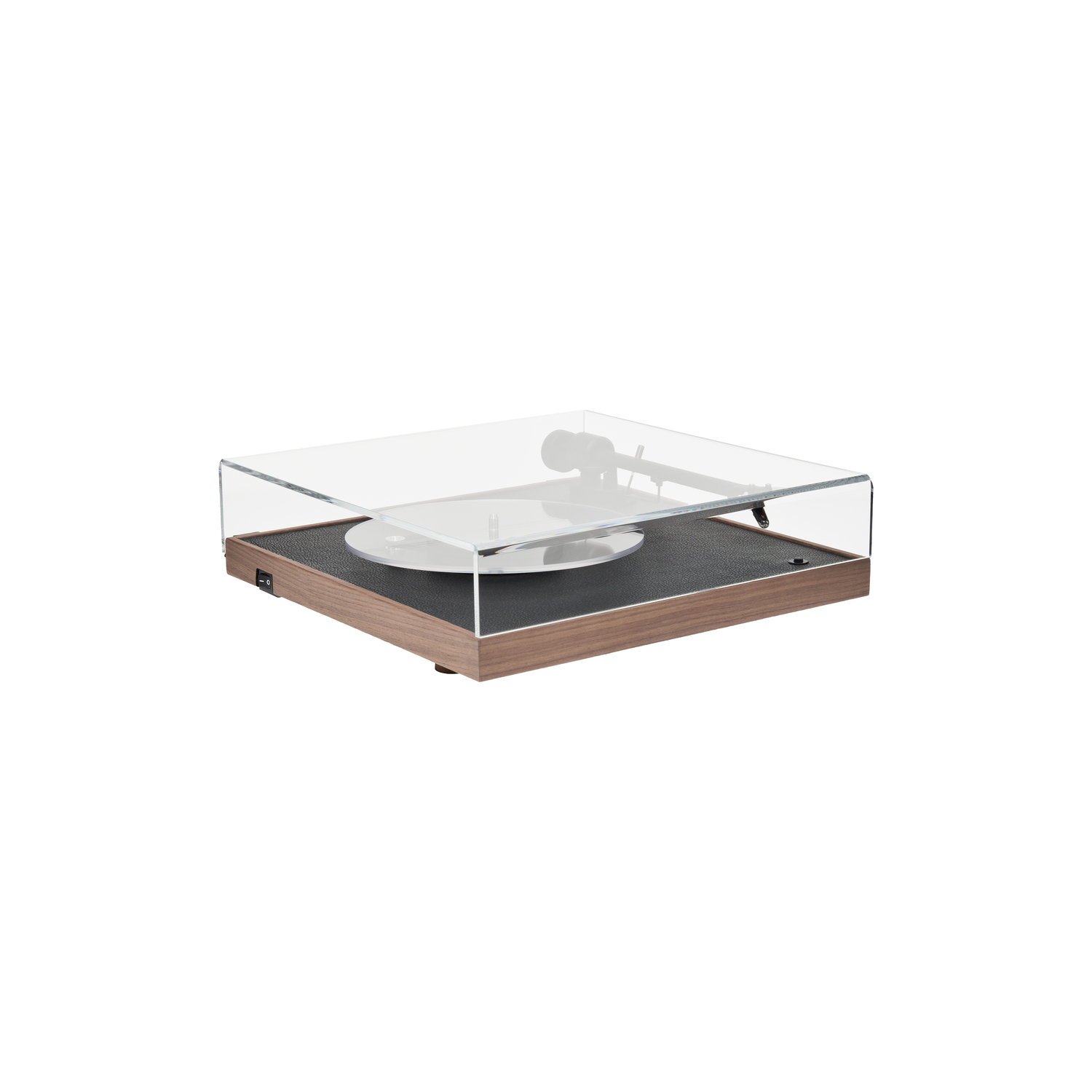La Boîte Concept - Platine vinyle Square - Marron - MDF