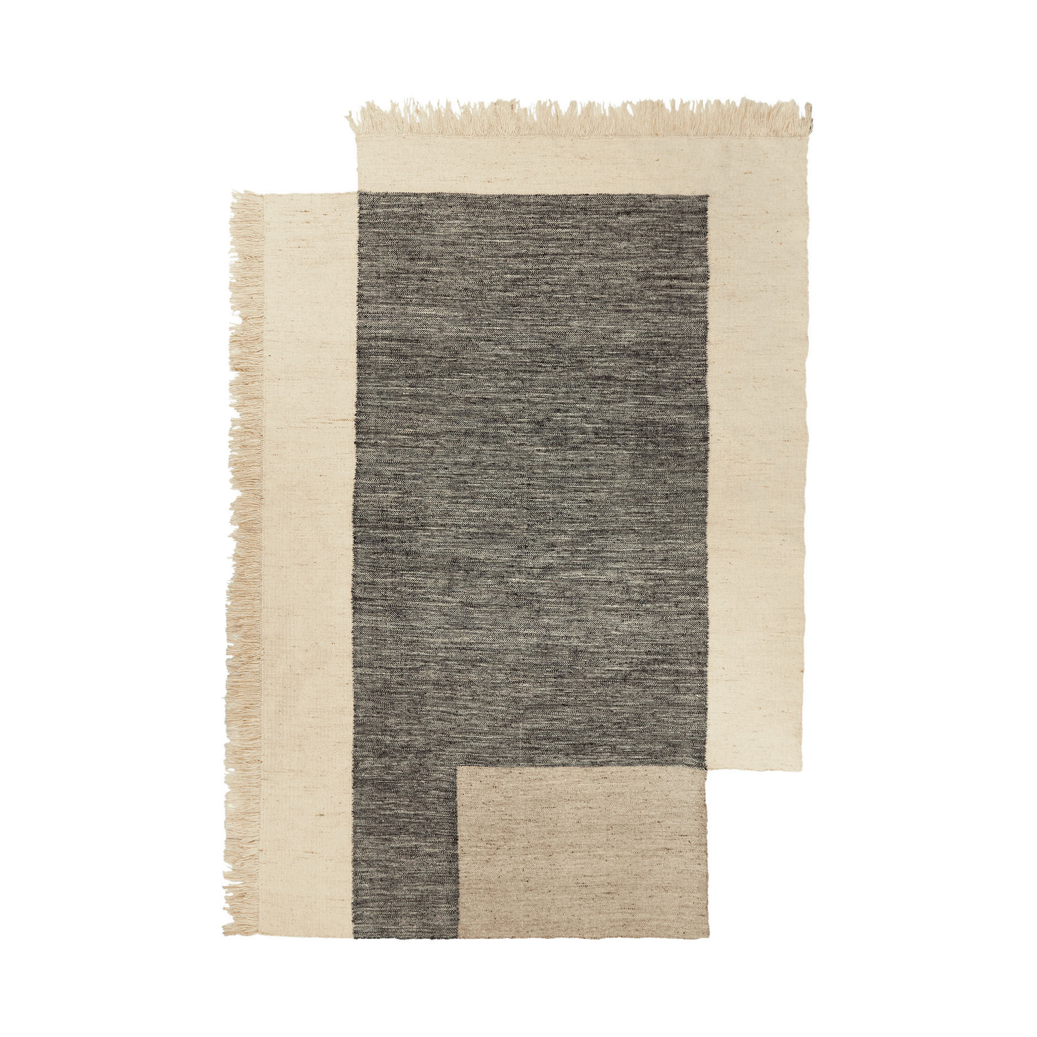 Ferm Living Black - Rug Tapis - Wool