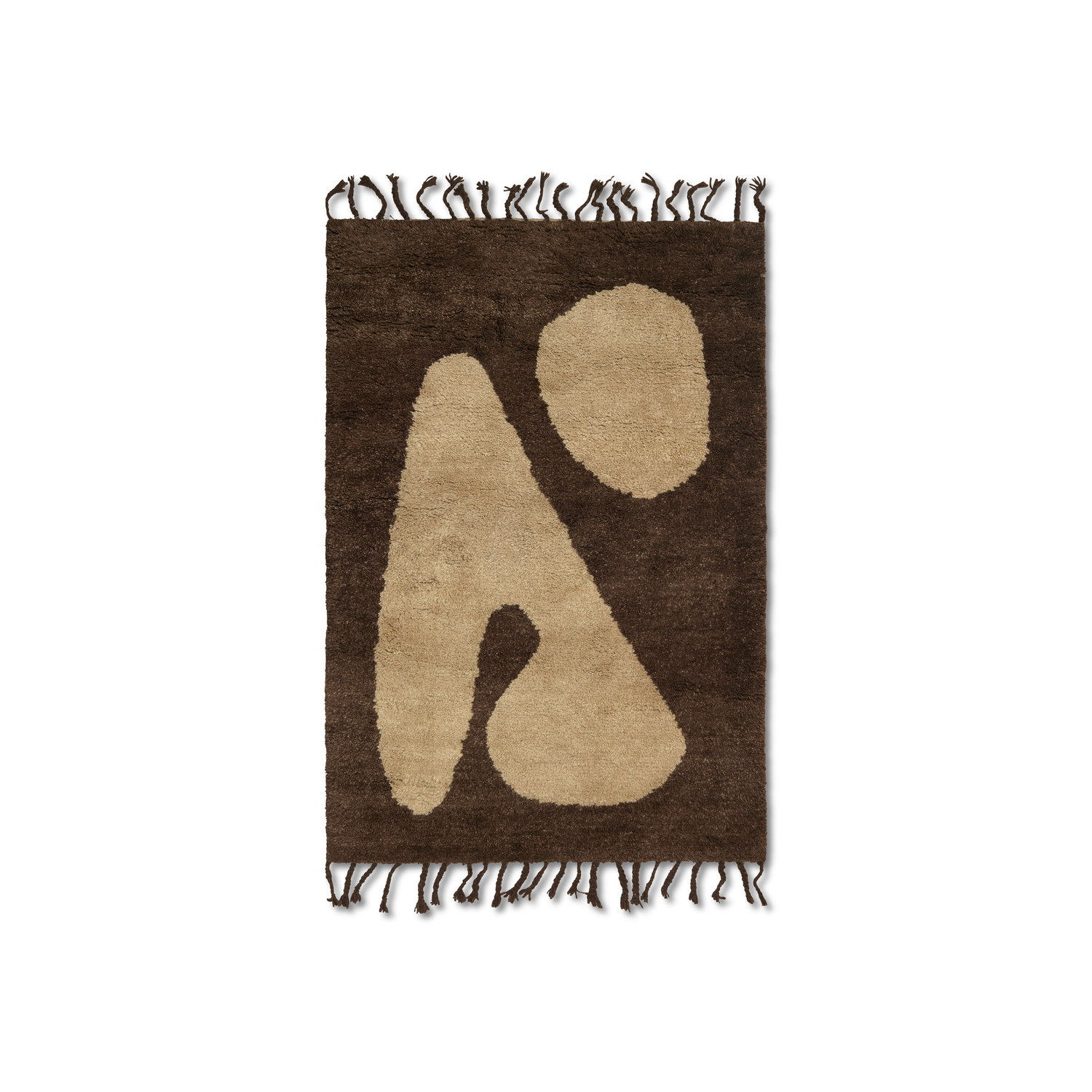 Ferm Living Brown - Rug Tapis - New-Zealand Wool