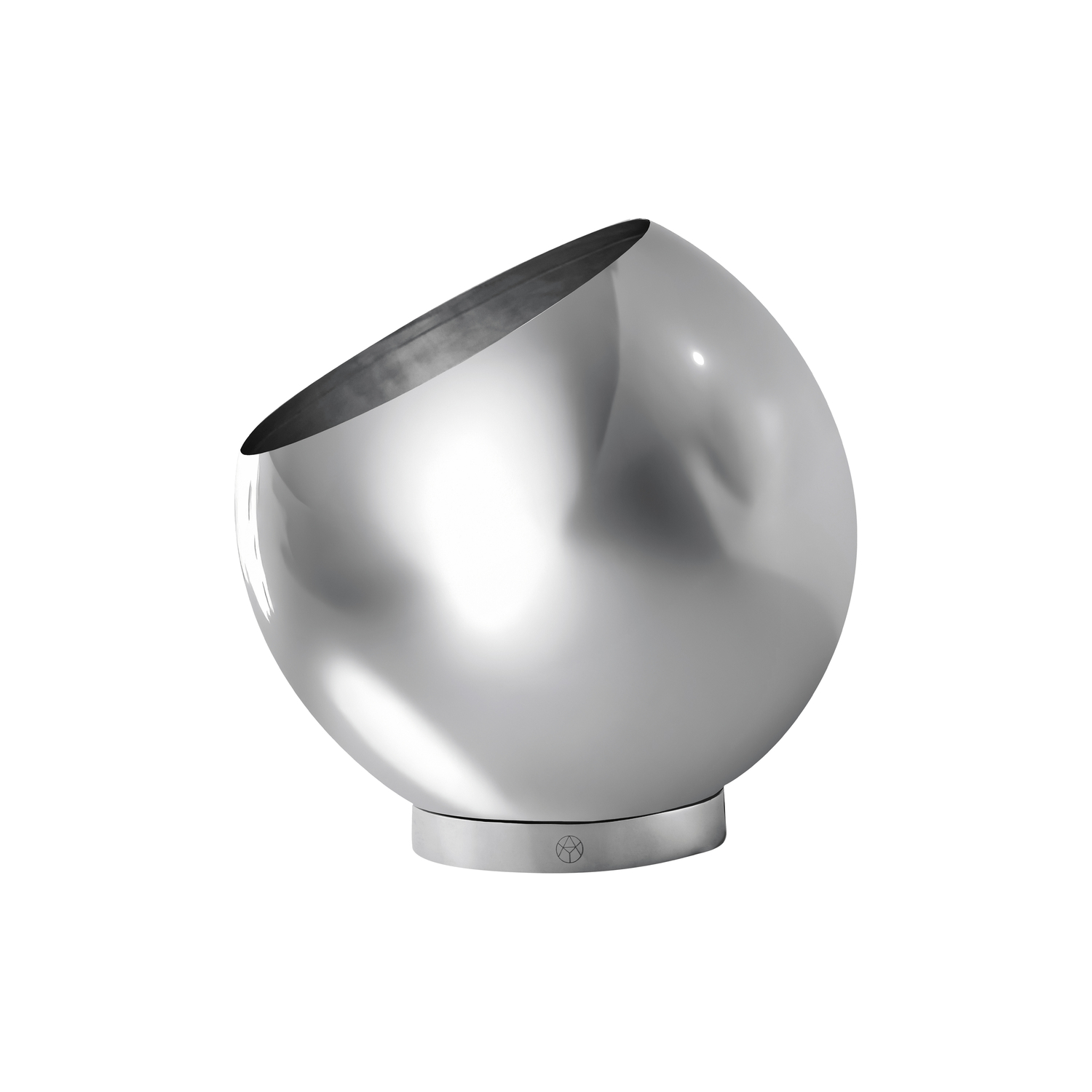 Aytm Silver - Flowerpot Globe - Stainless Steel